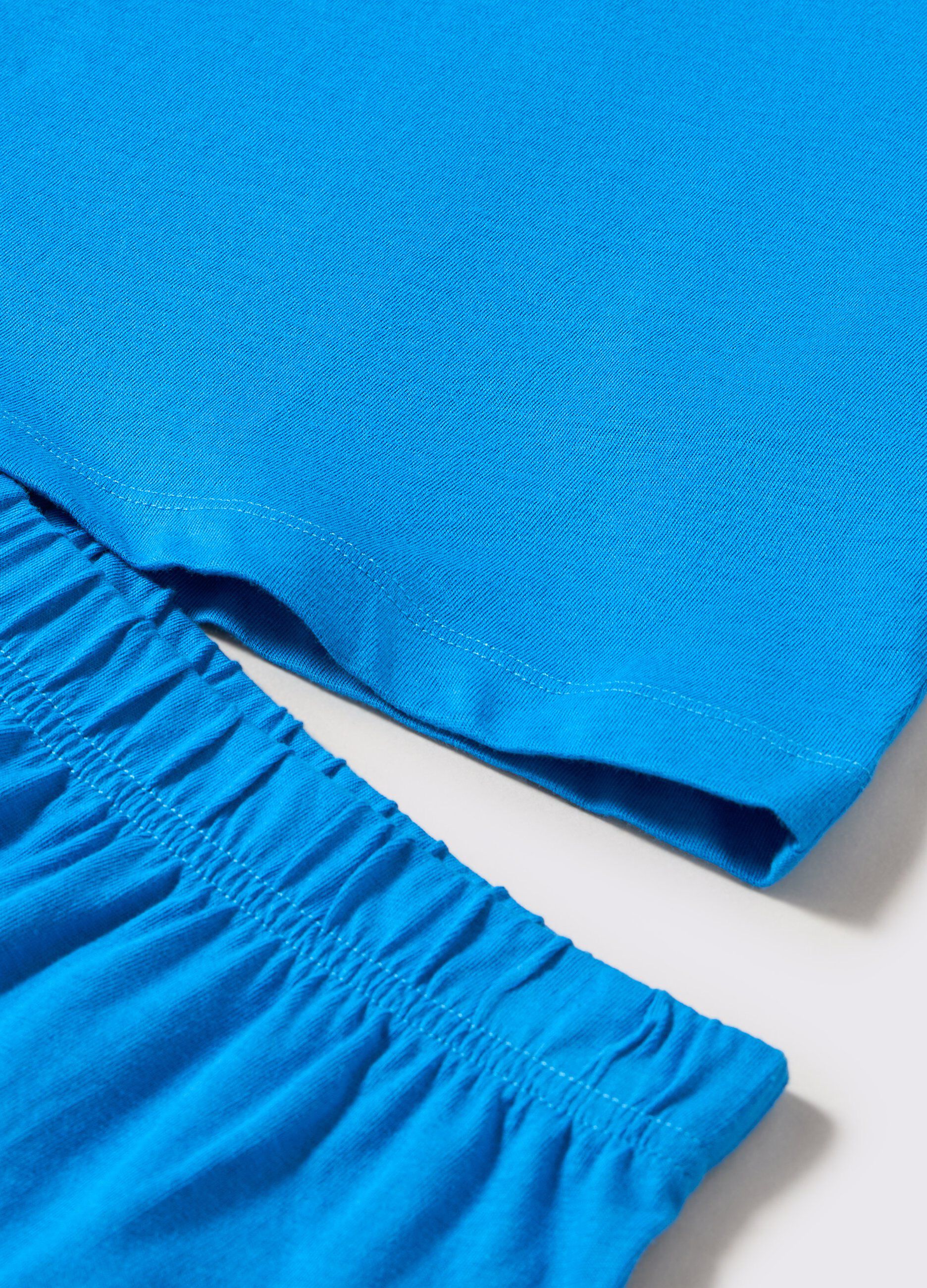 Set pigiama corto in puro cotone donna_1