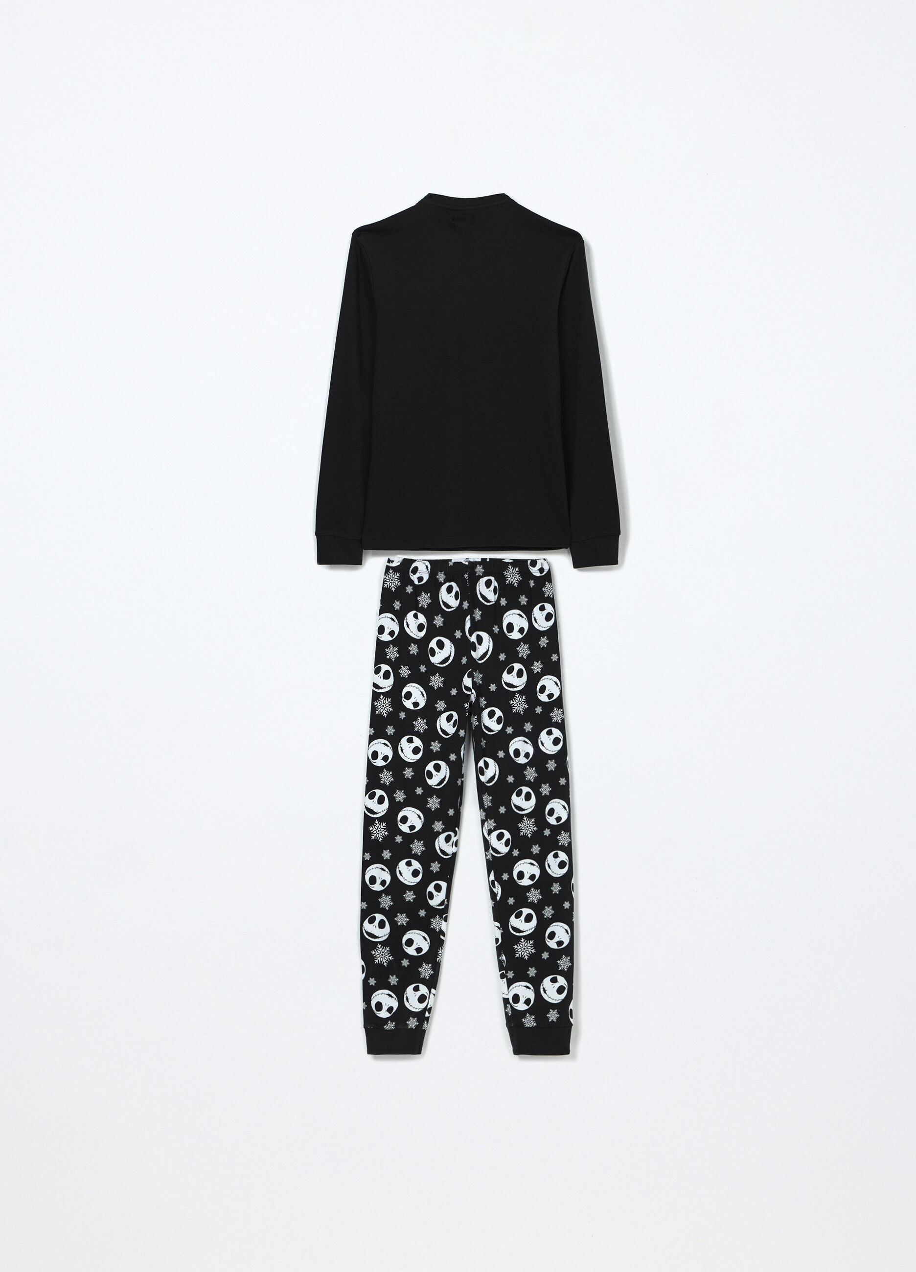 Set pigiama lungo Nightmare Before Christmas in puro cotone ragazzo_1