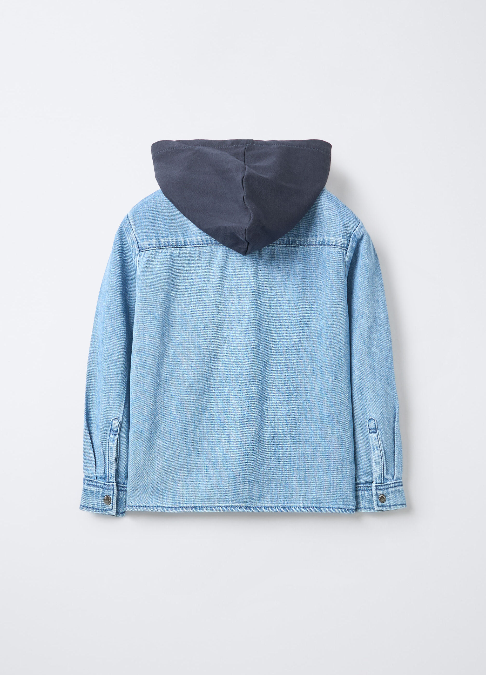 Camicia in denim misto cotone Fit Regular bambino_1