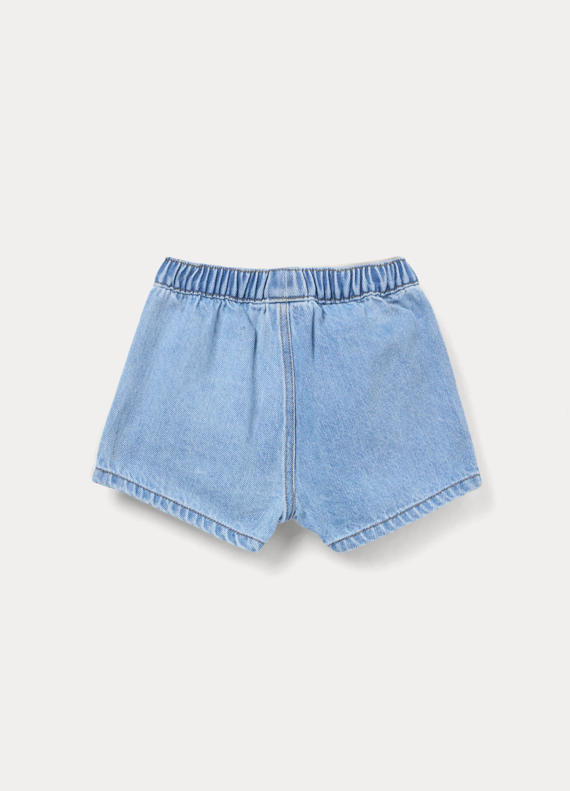 Shorts in denim misto cotone _1