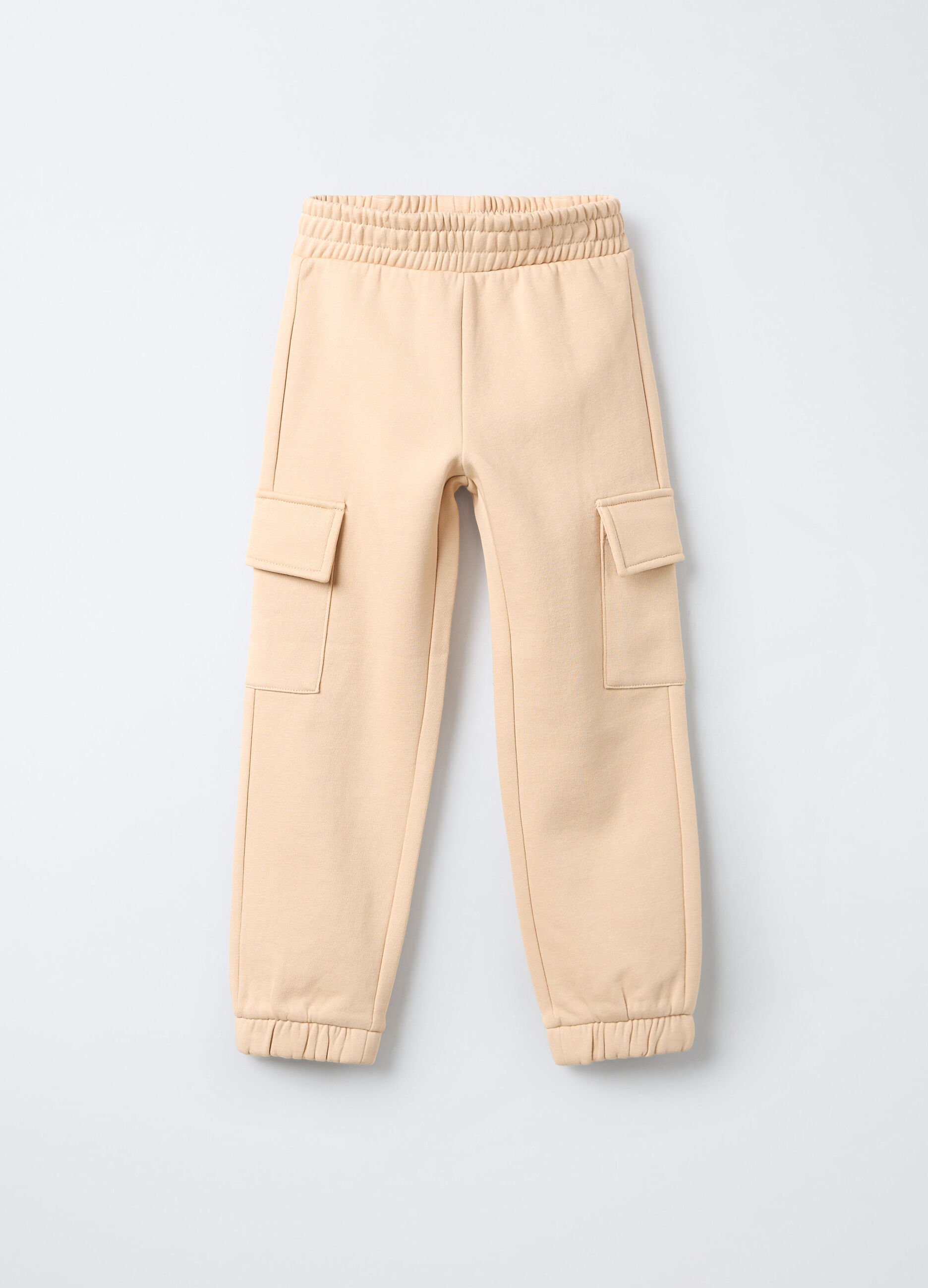 Jogger in felpa misto cotone bambina_0