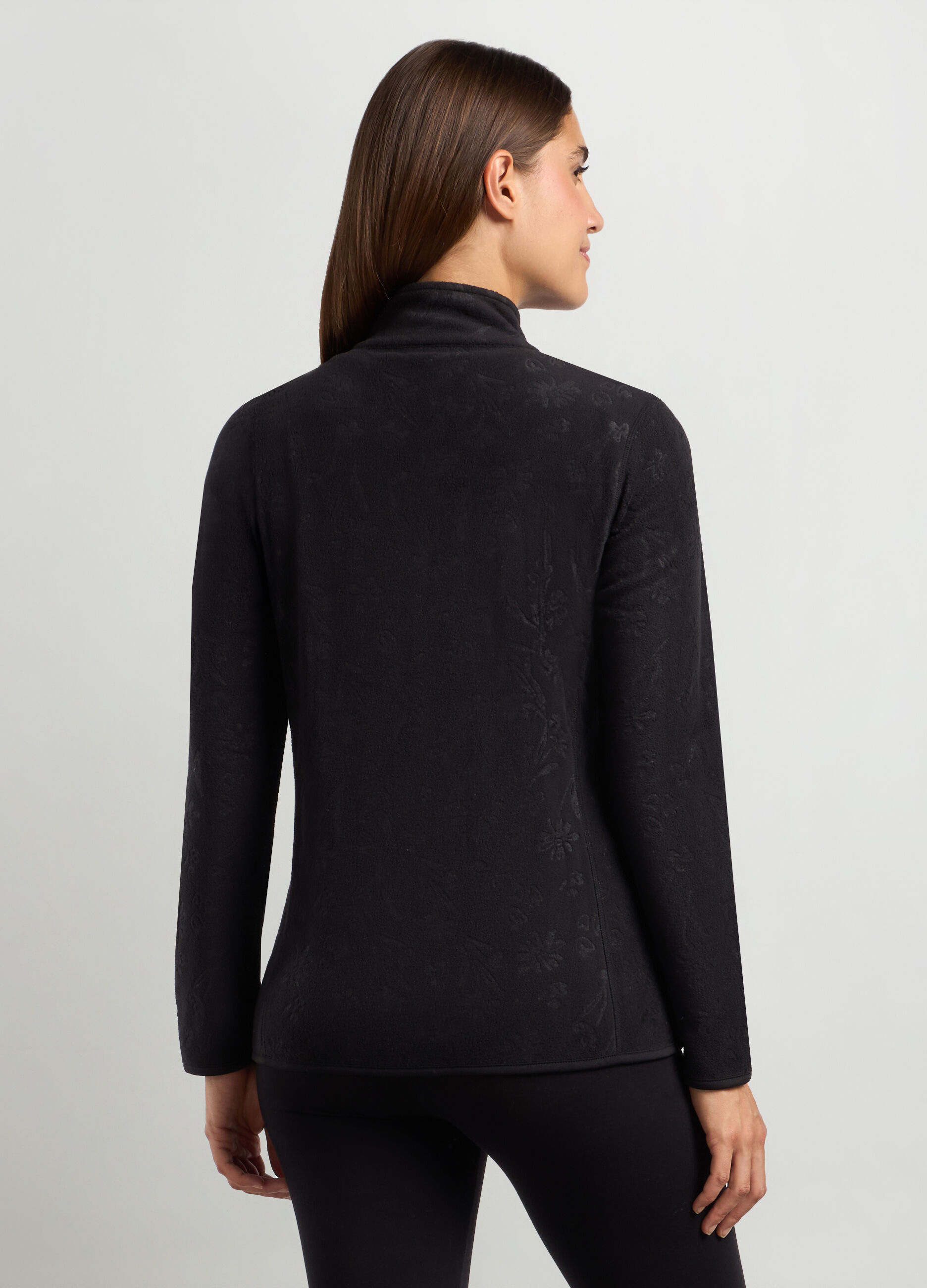 Felpa in pile full zip donna _1