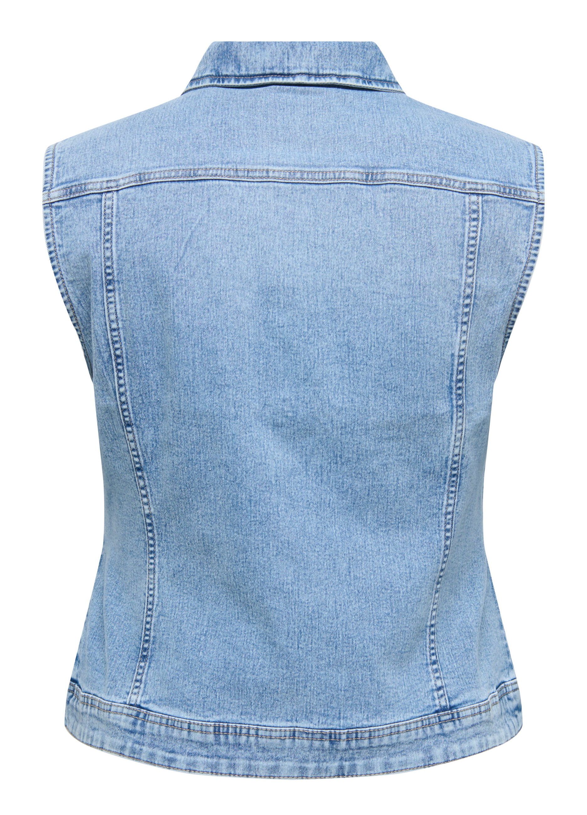 Giubbotto smanicato in denim