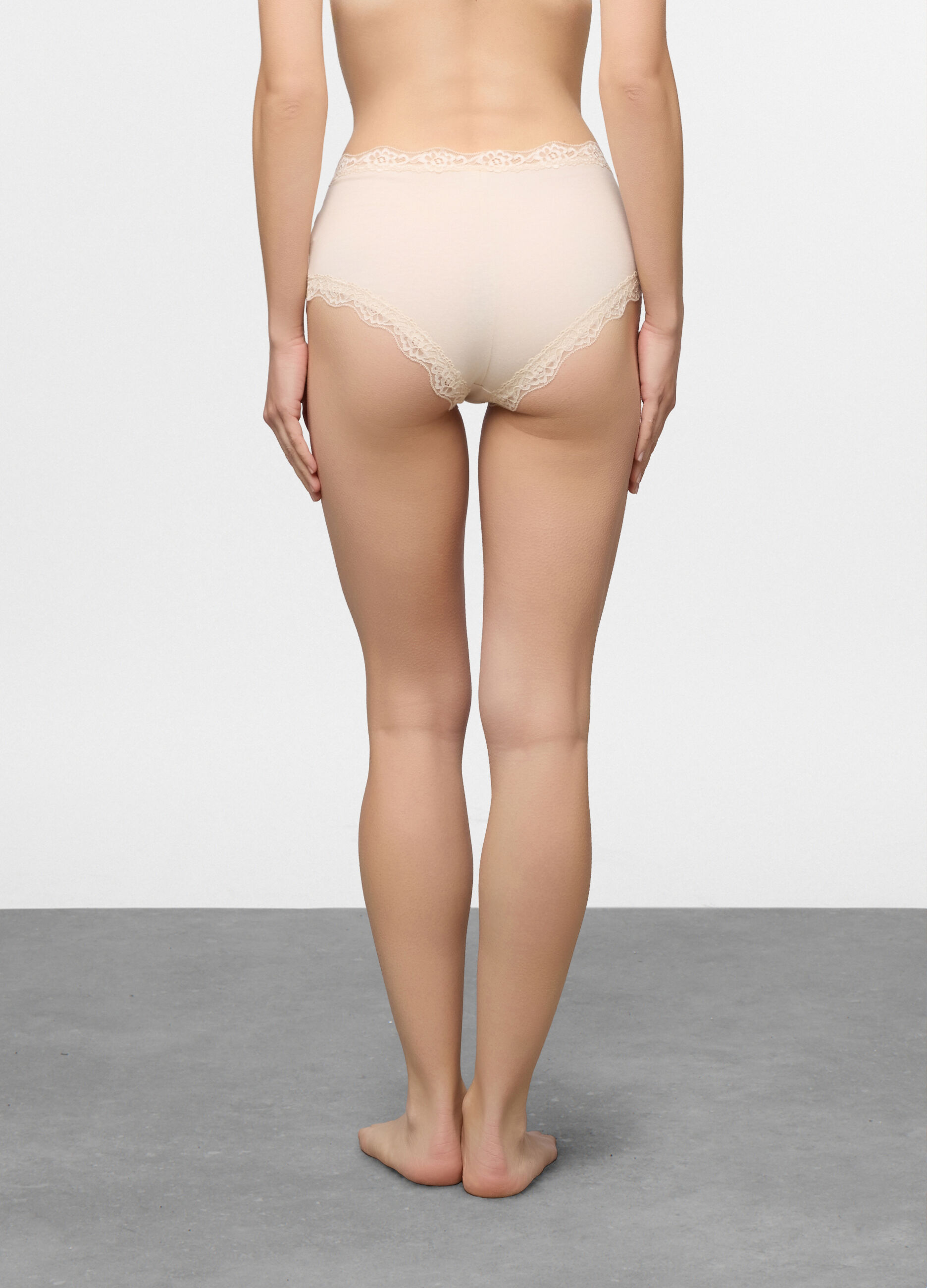 Slip a vita alta in jersey di cotone stretch donna_1