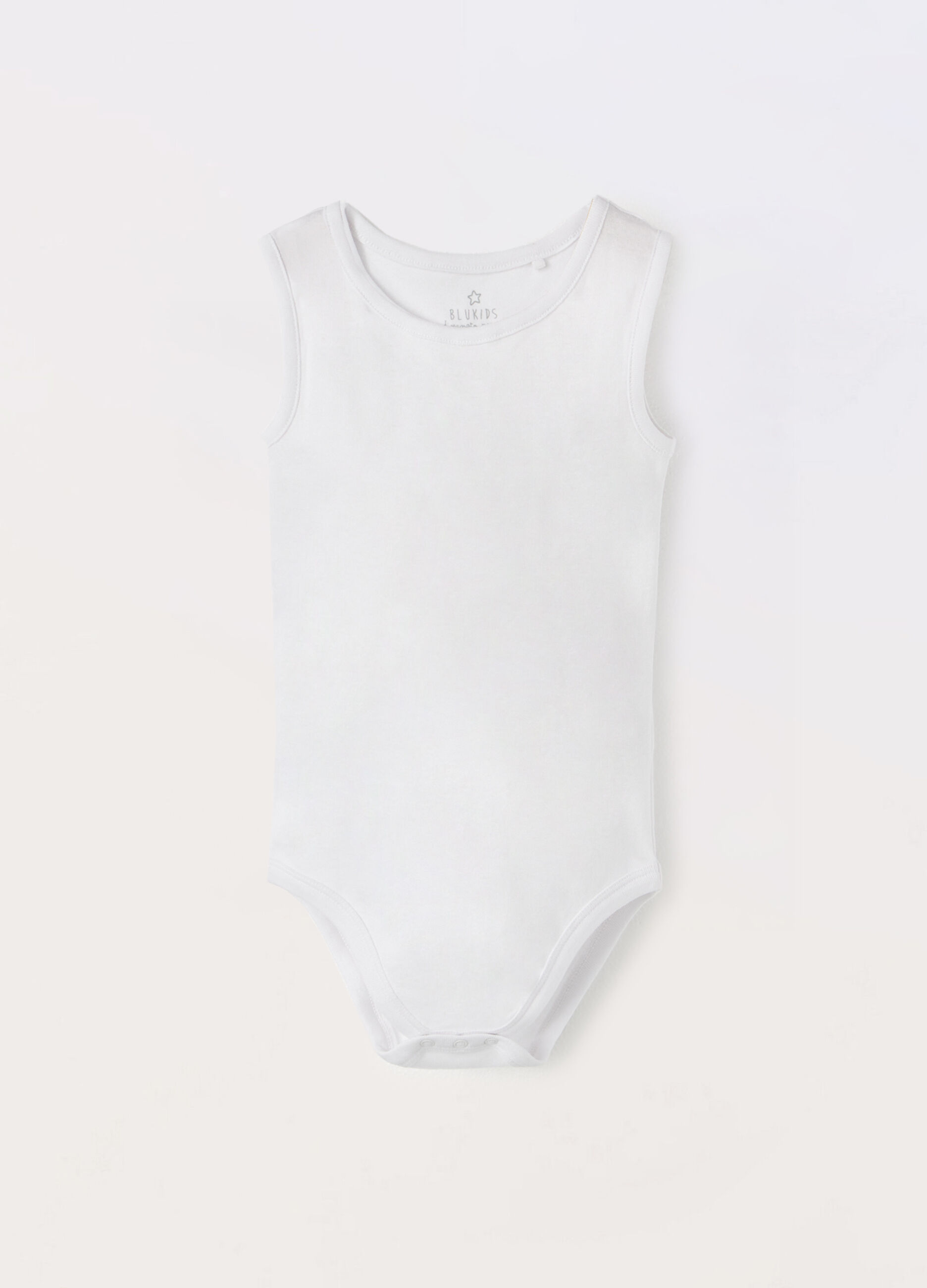 Pack 3 body smanicati in puro cotone neonata_0