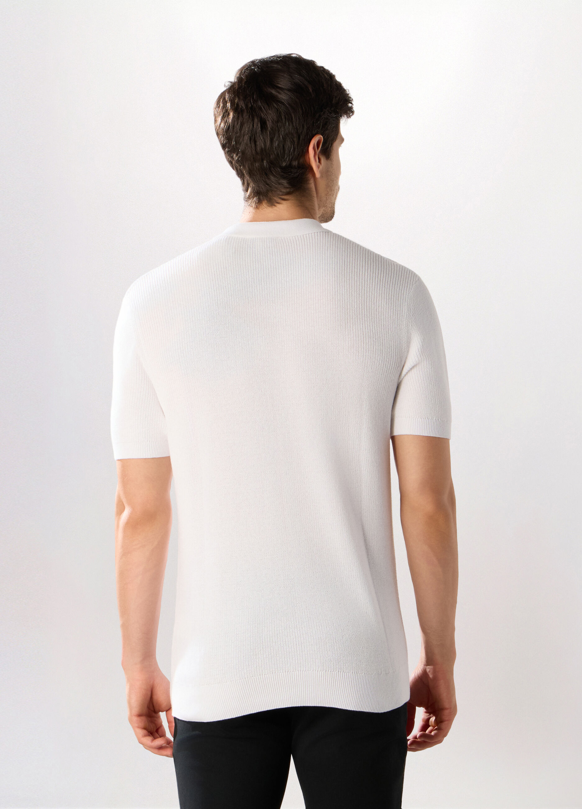 Polo in maglia a maniche corte uomo_1