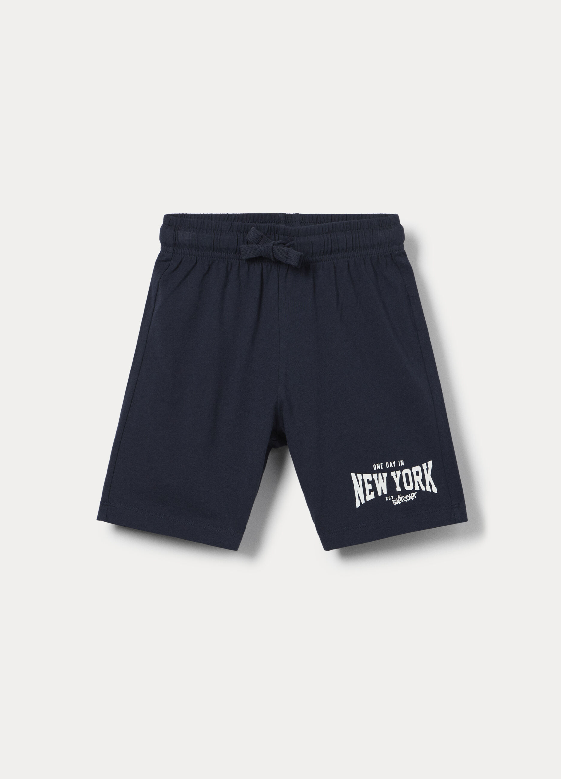 Shorts in jersey di puro cotone bambino_0