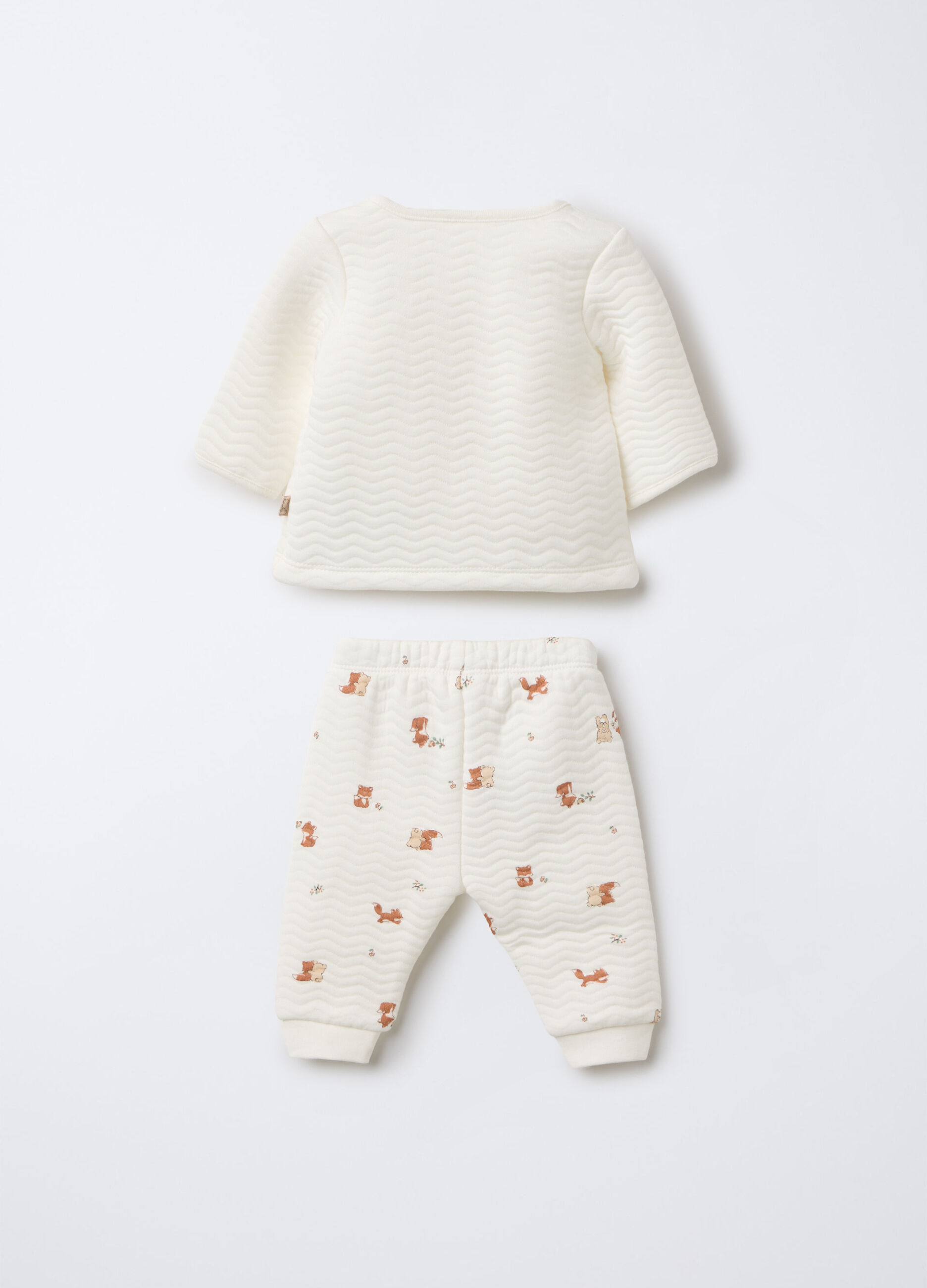 Set in matelass&eacute; misto cotone neonata_1