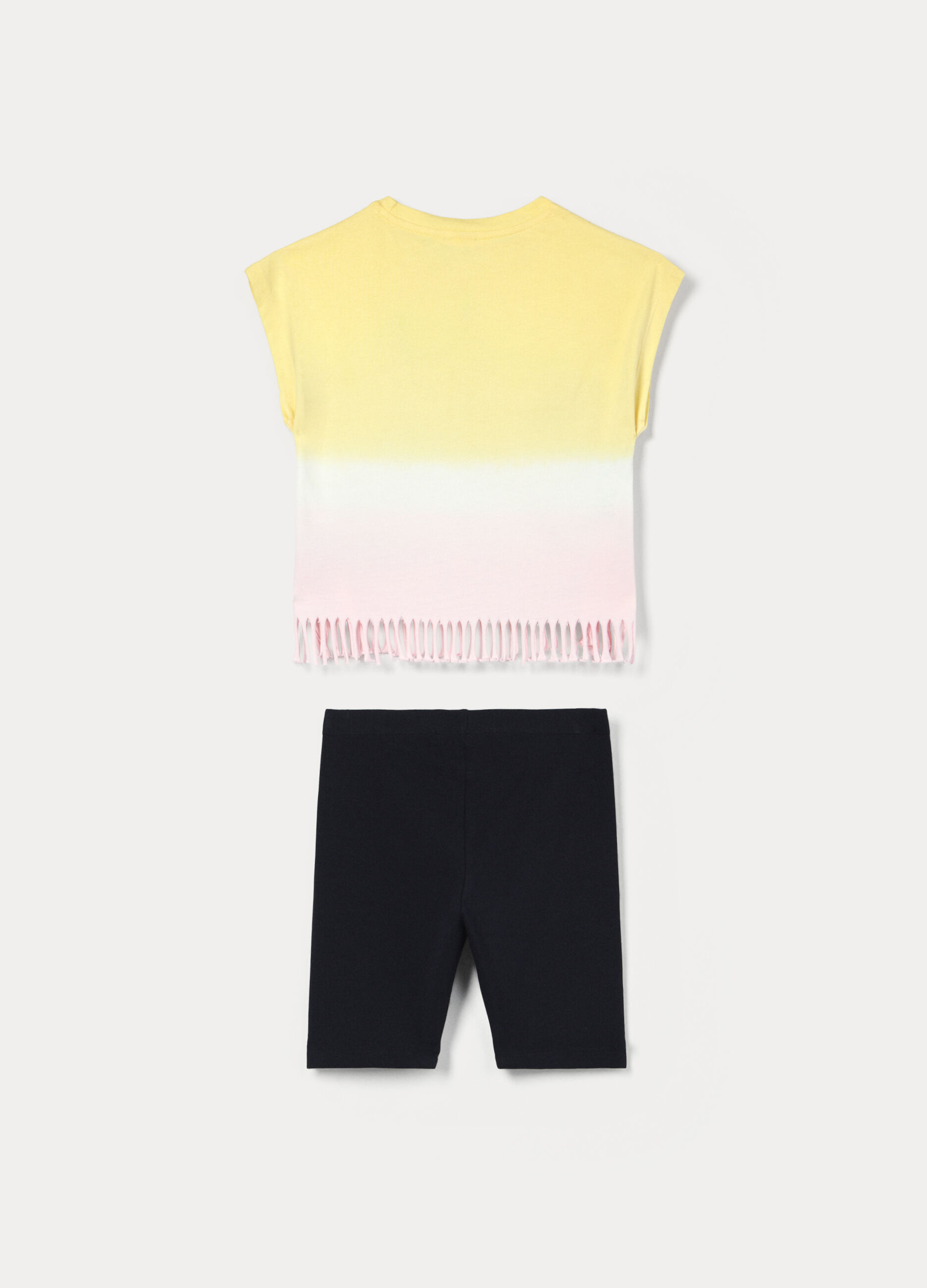 Jogging set Disney in jersey di puro cotone ragazza_1