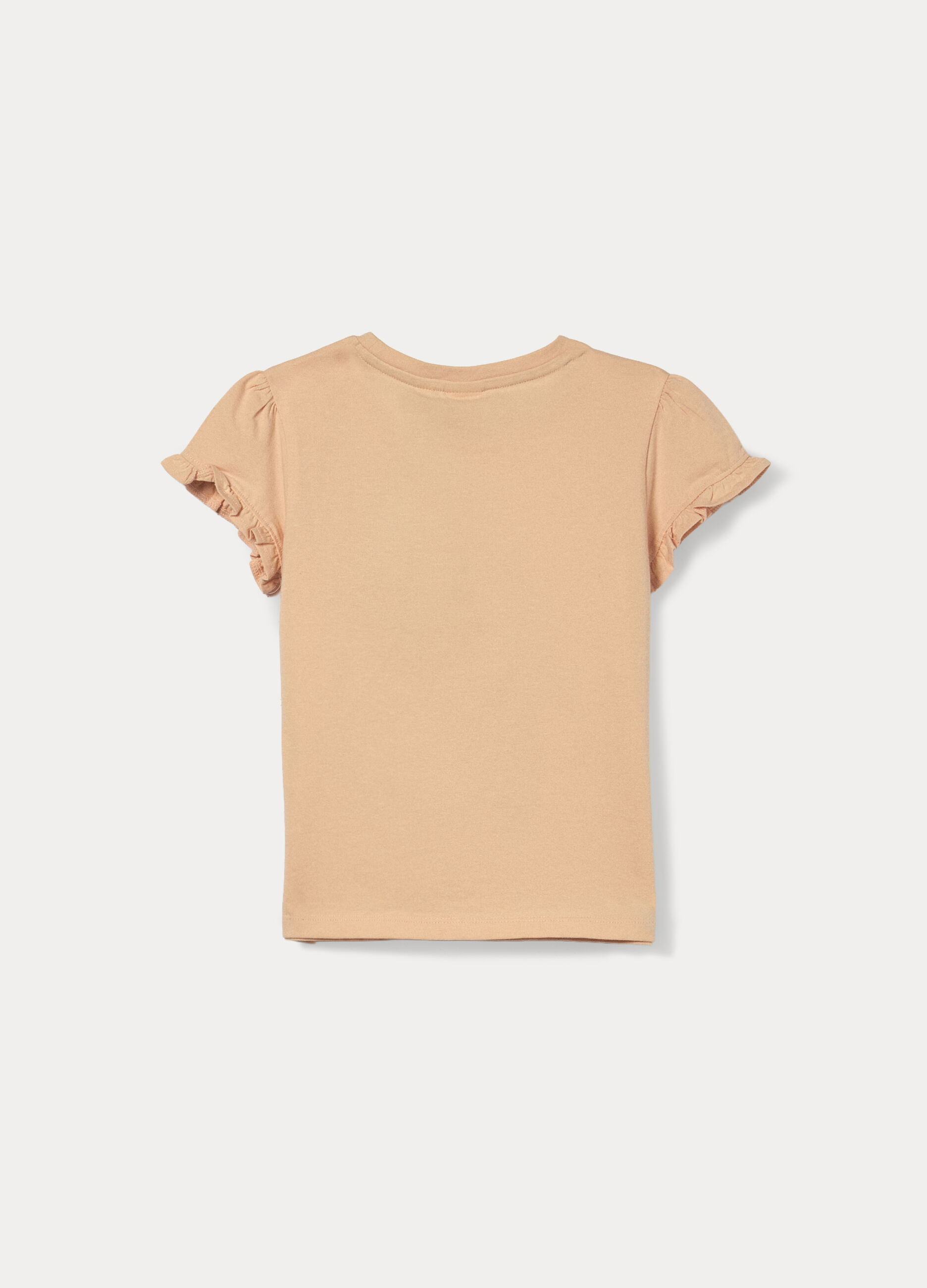 T-shirt in jersey di cotone stretch bambina_1