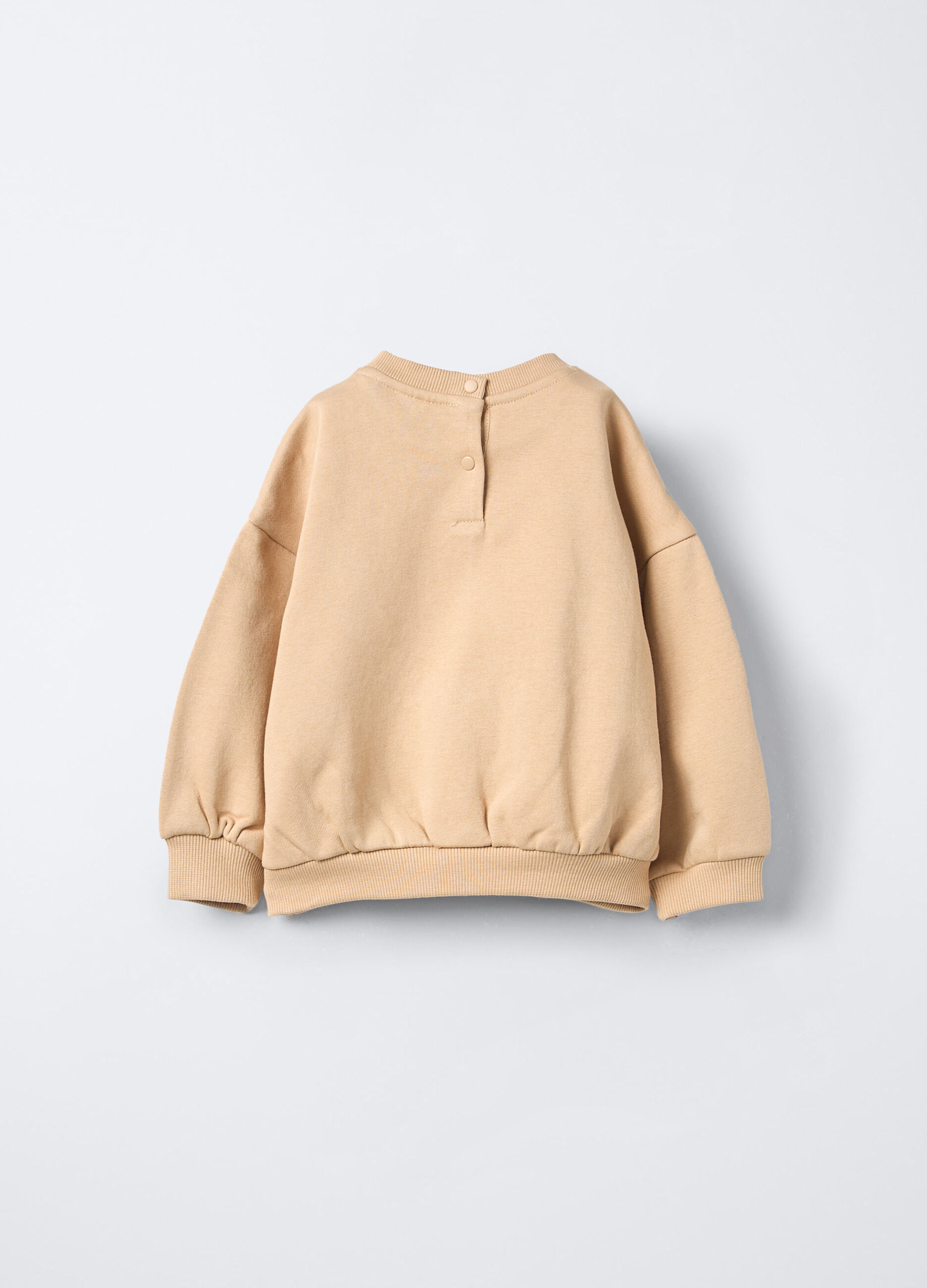 Felpa in misto cotone garzato bimba_1