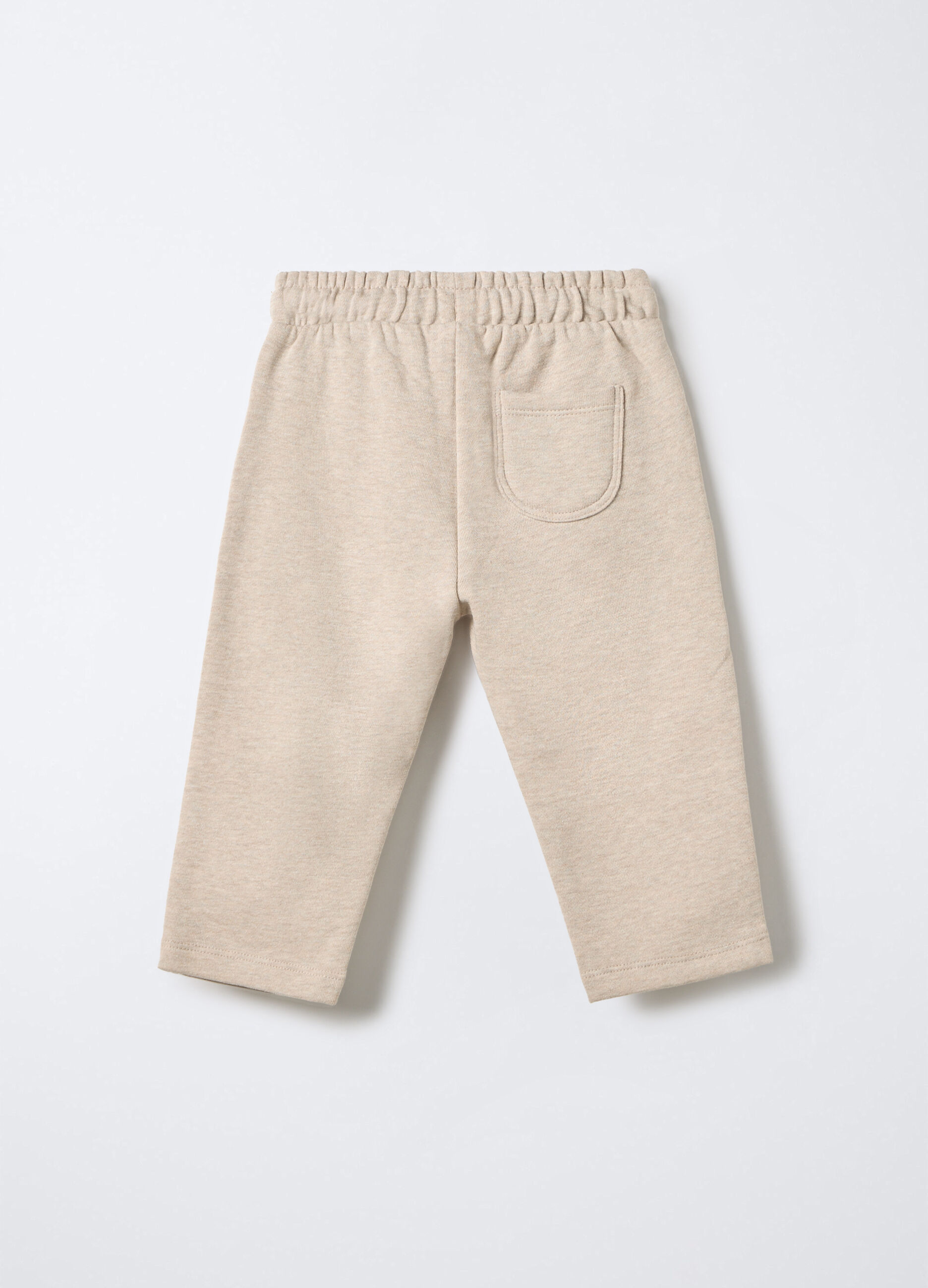 Jogger in felpa misto cotone bimbo_1