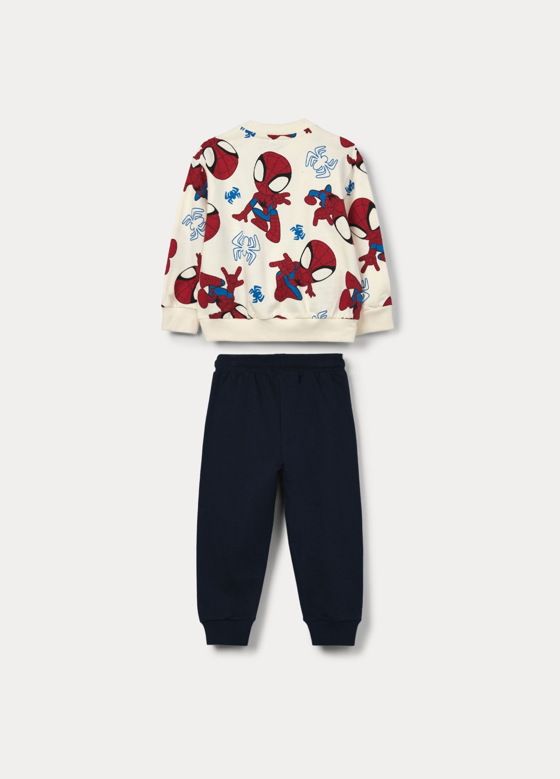 Jogging set Marvel in french terry di puro cotone bimbo_1