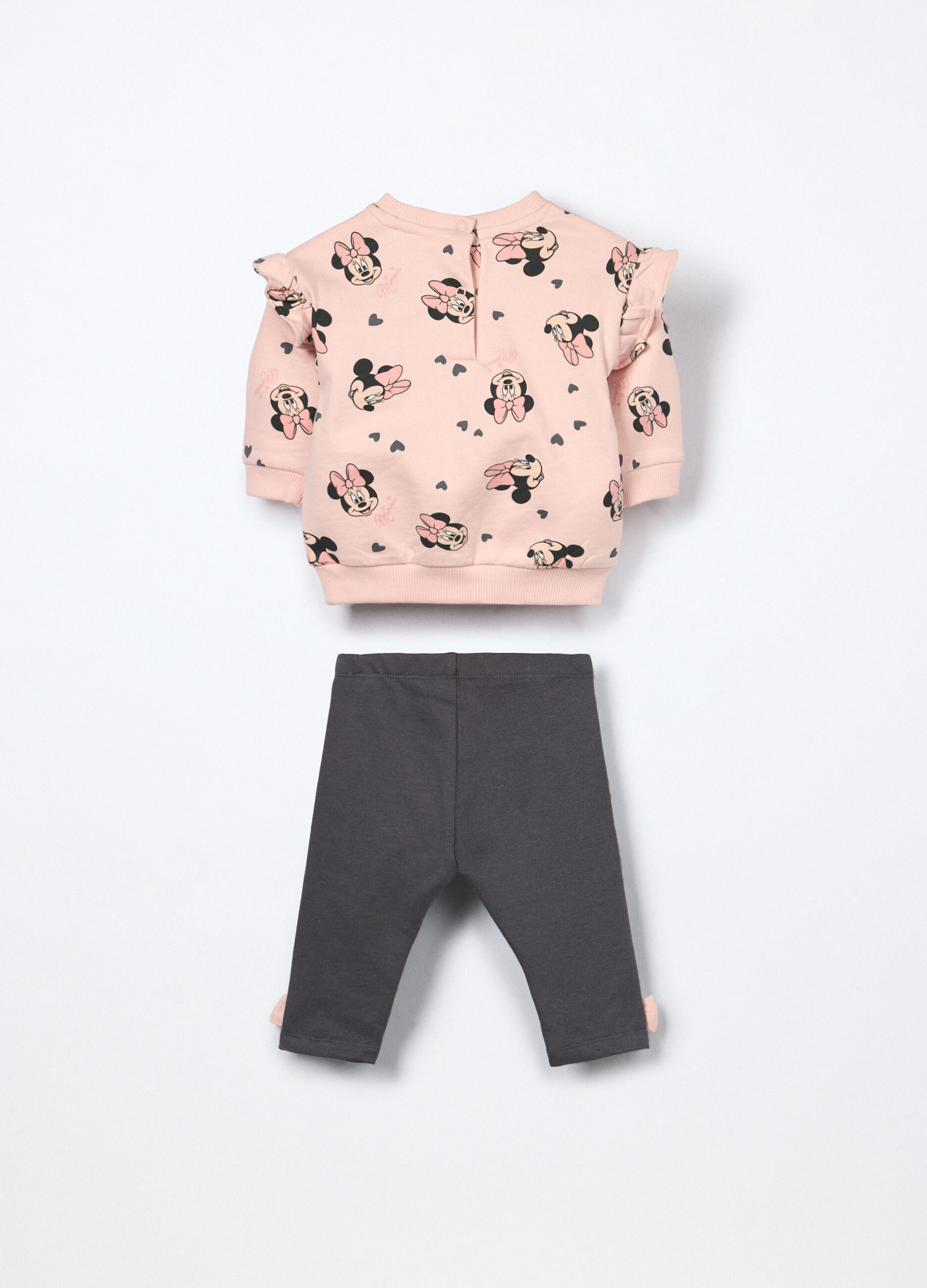 Jogging set in cotone fleece stretch neonata_1
