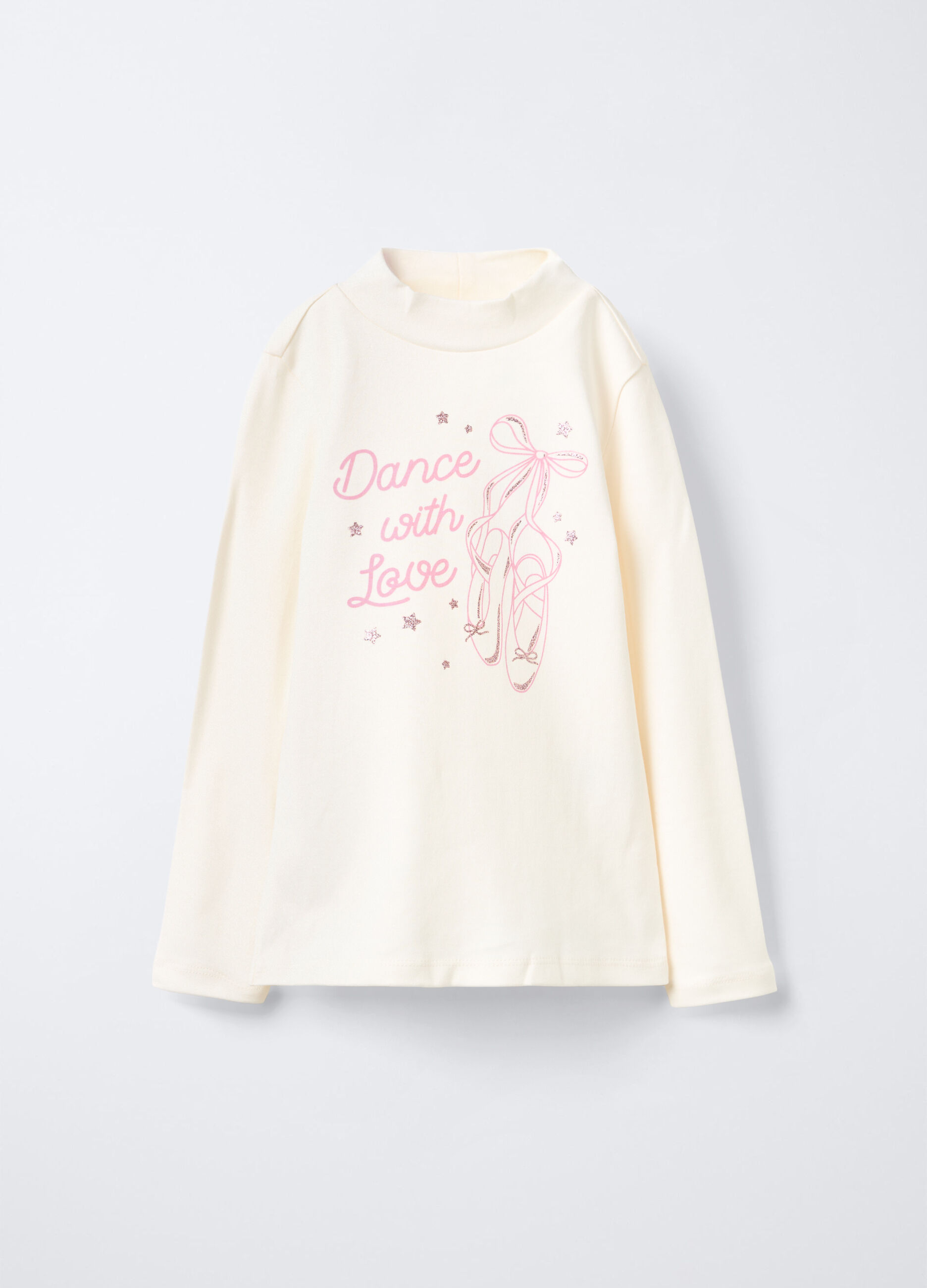 T-shirt in interlock di puro cotone bambina_0