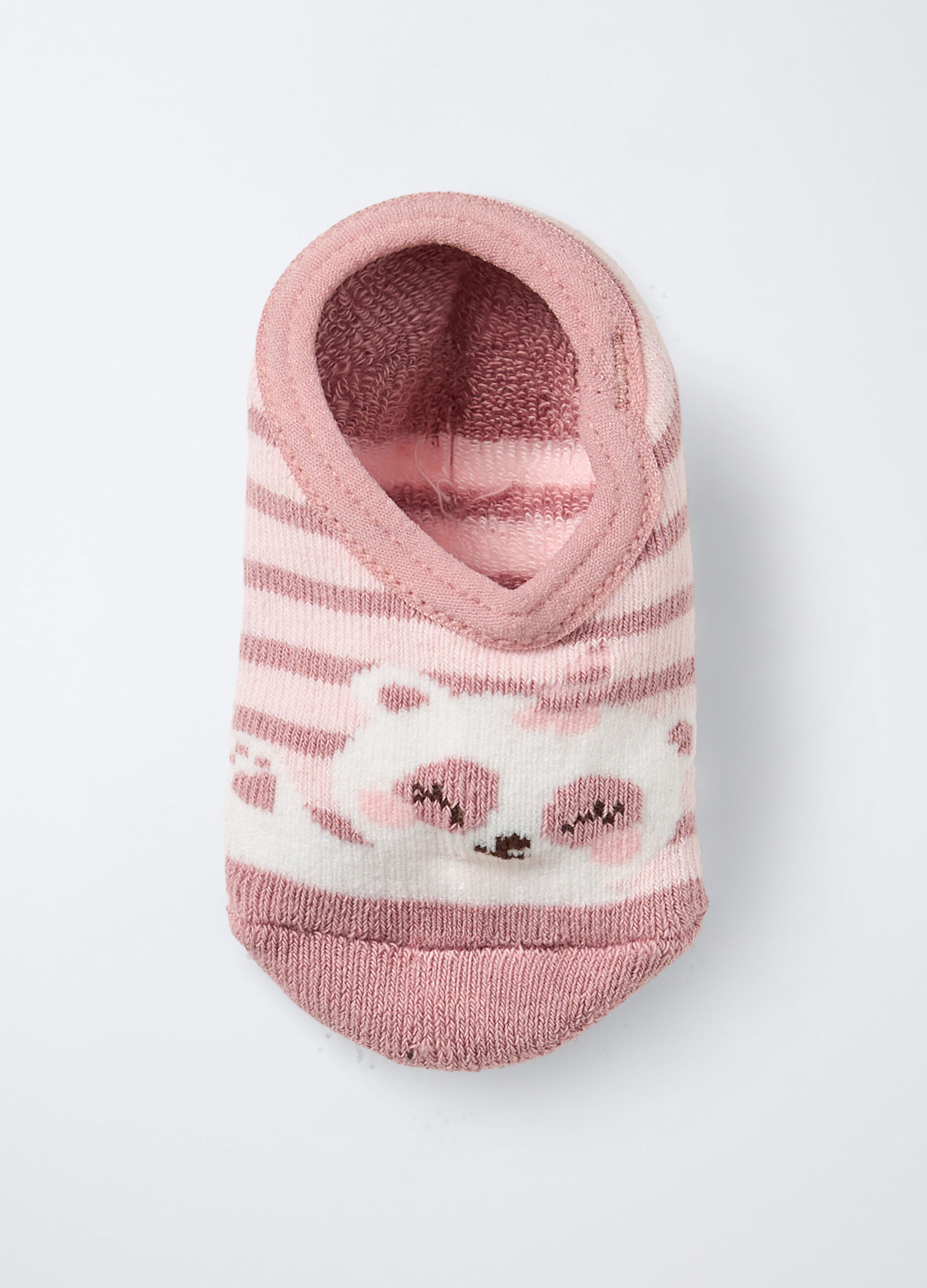 Scarpine in spugna misto cotone stretch neonata_2