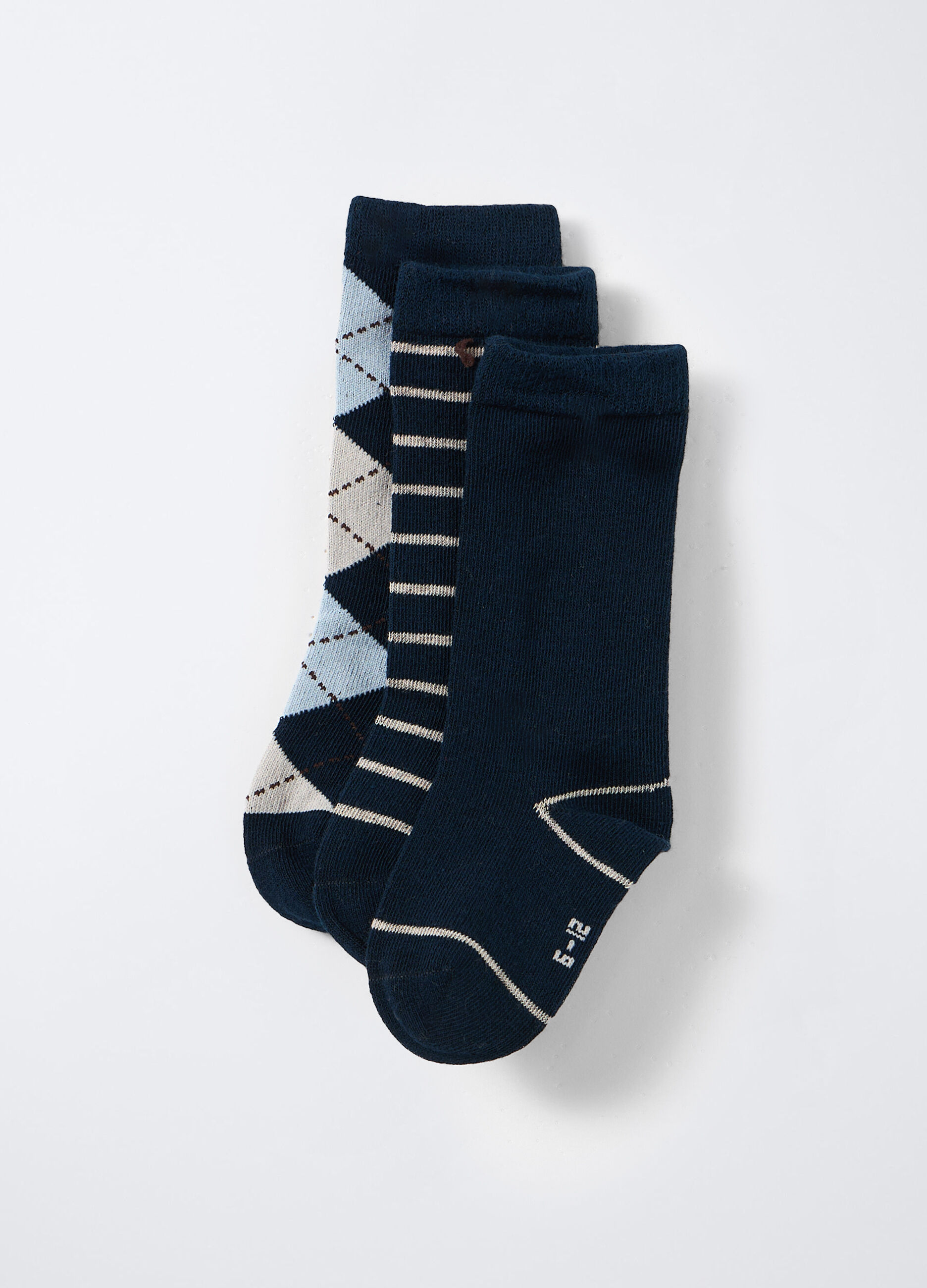 Pack 3 calze misto cotone stretch _0