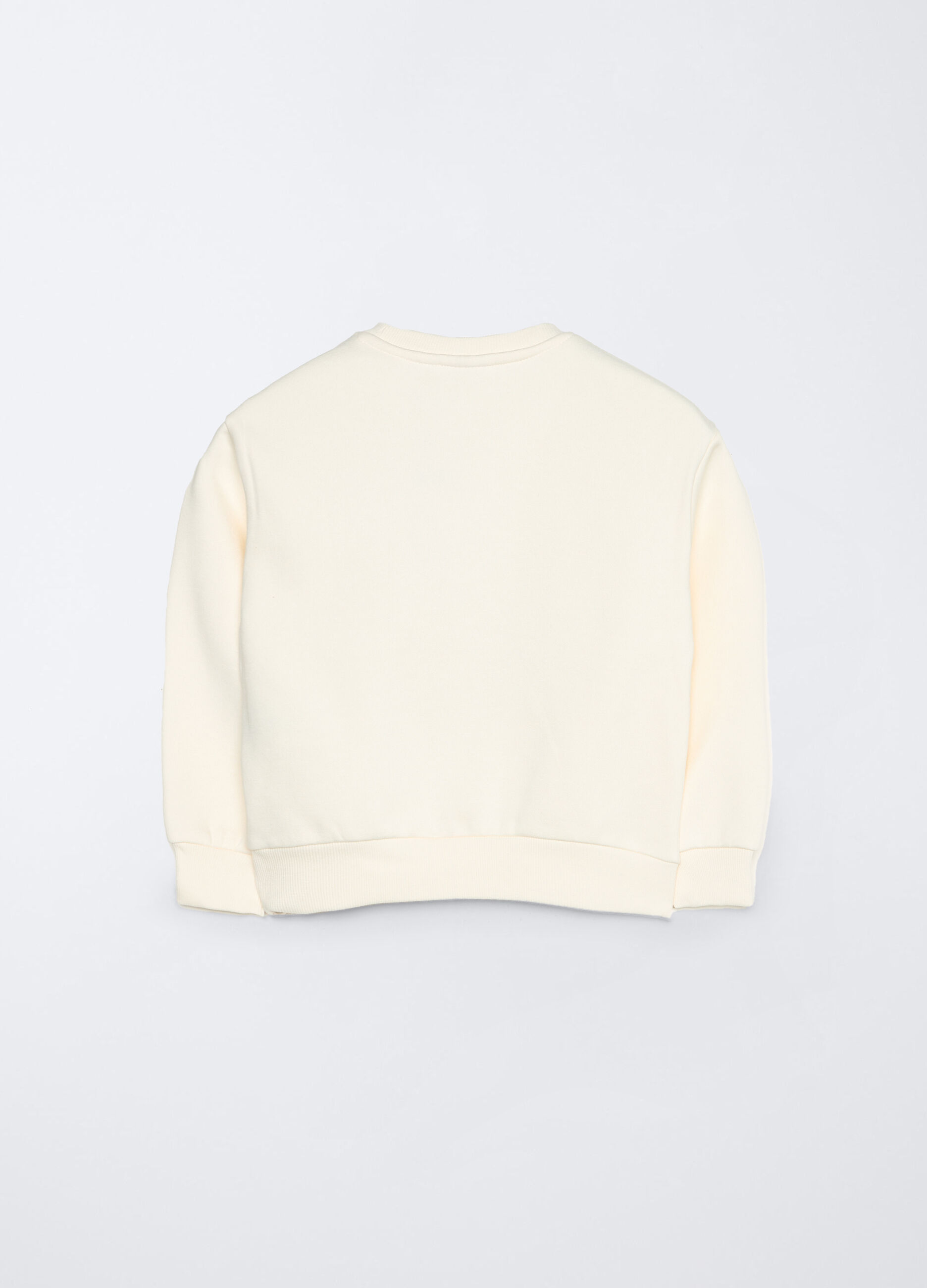 Felpa Fit Over misto cotone bambina_1