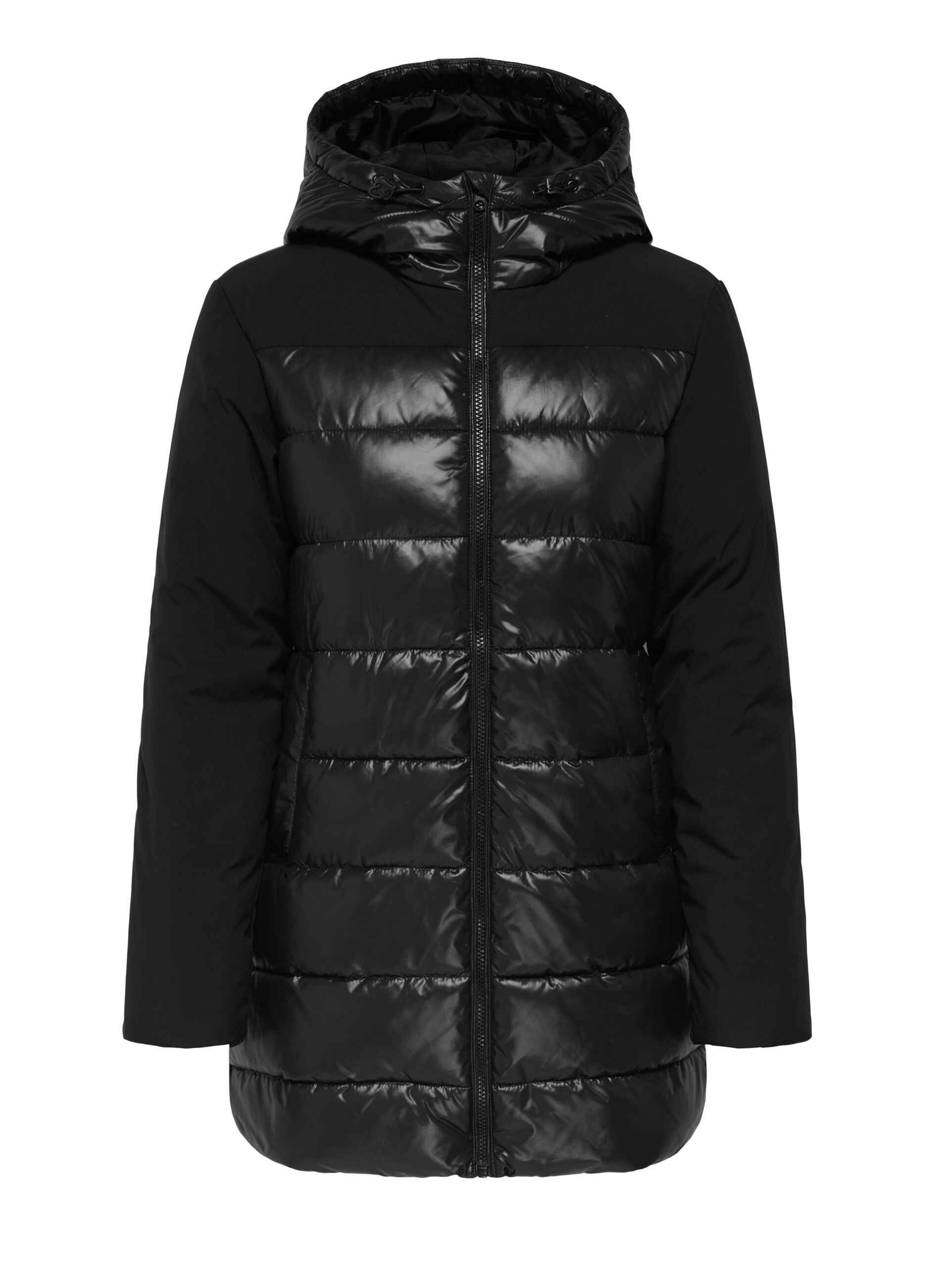 Giubbino imbottito con cappuccio donna_0