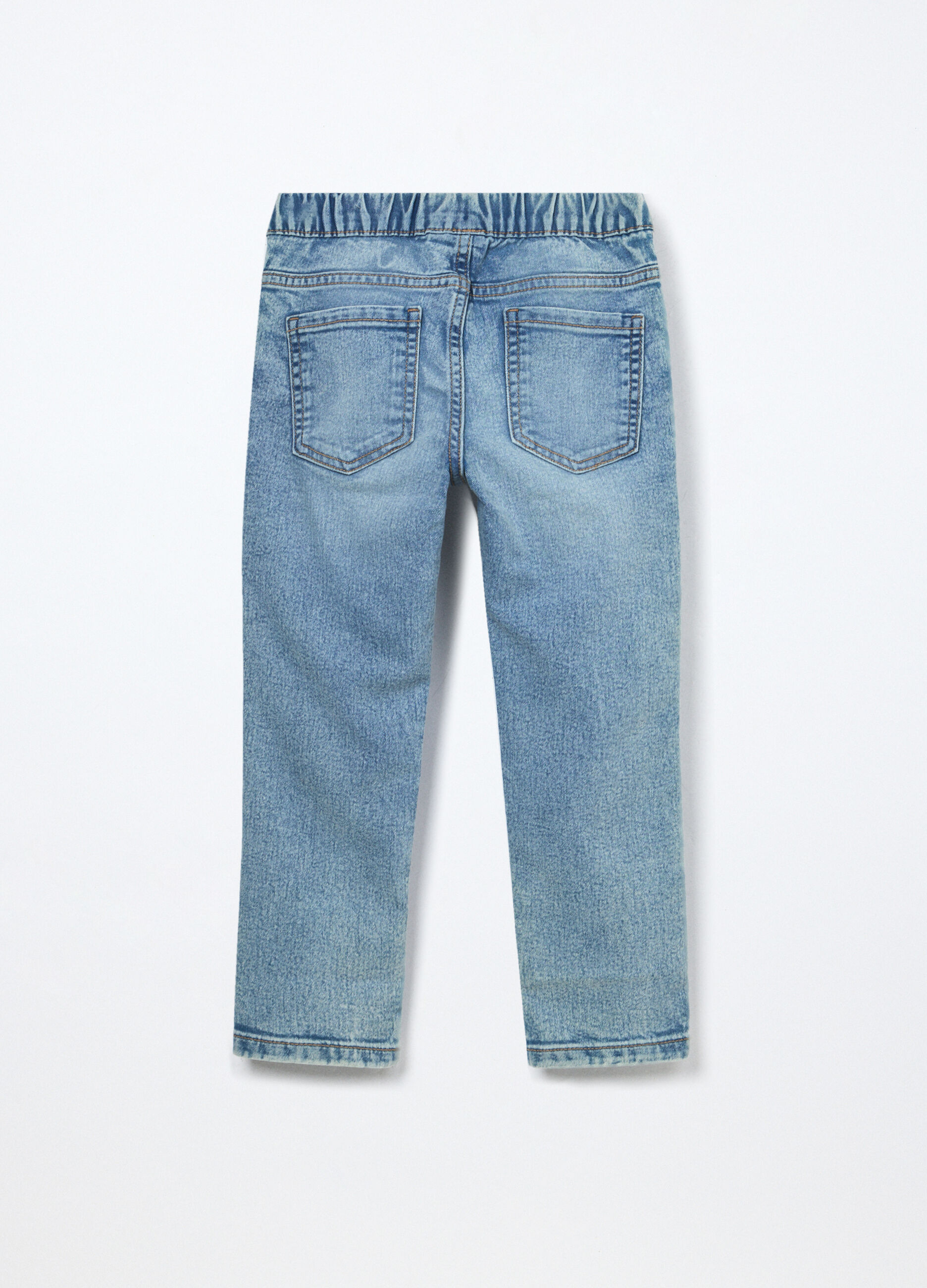 Pantaloni in denim di misto cotone bambino_1