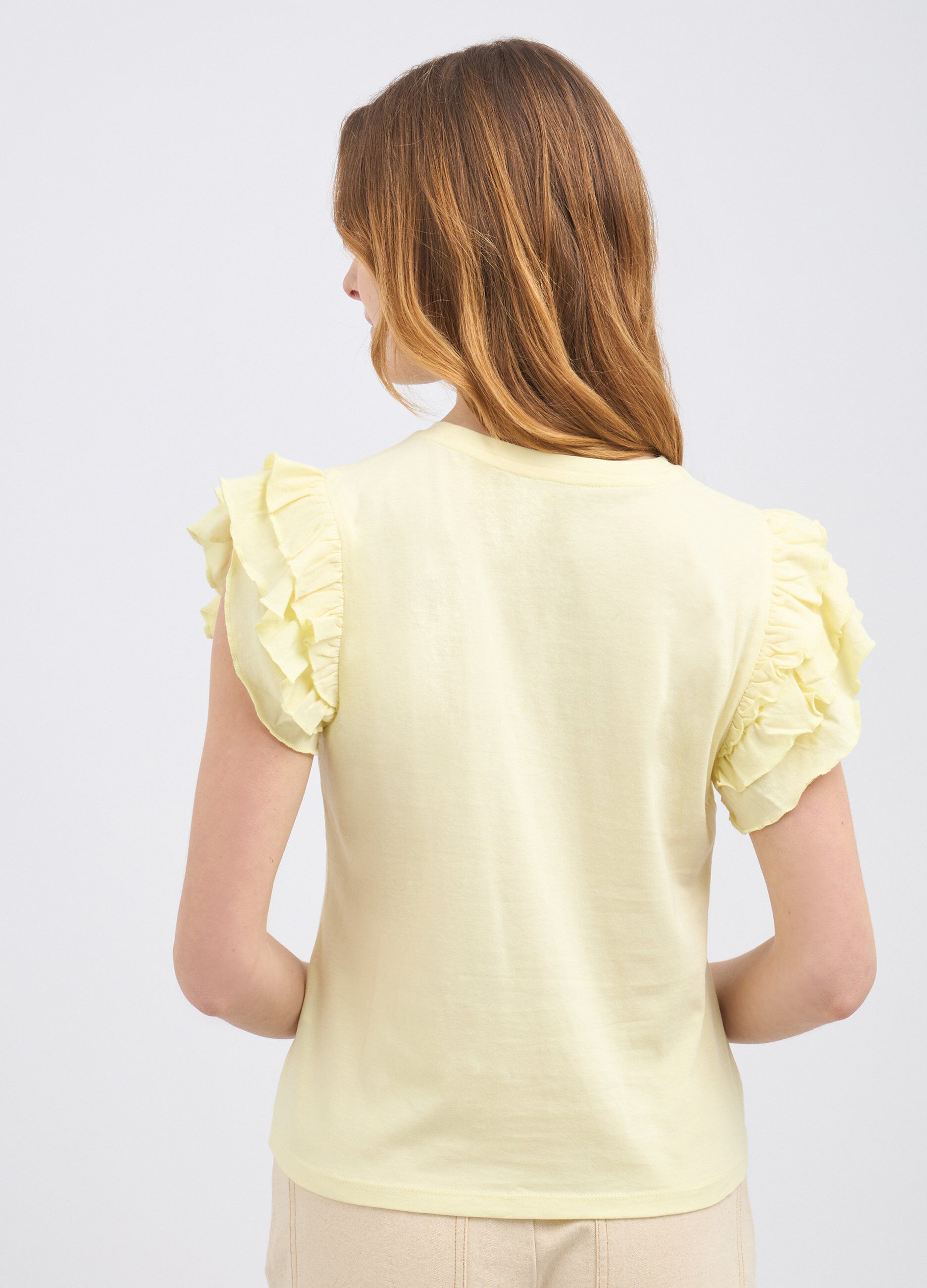T-shirt con maniche ad aletta donna_1