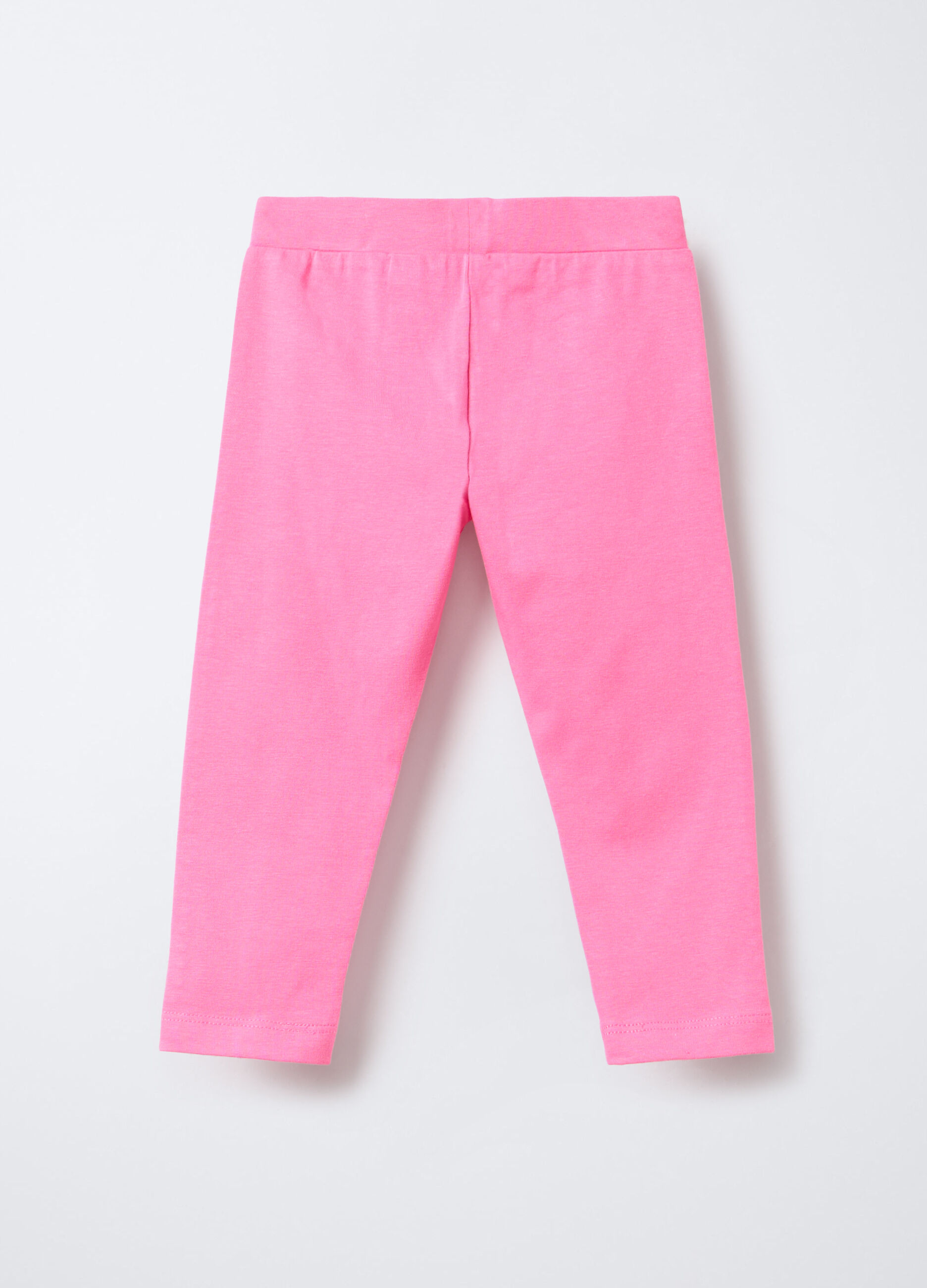 Leggings in jersey di cotone stretch bimba_1