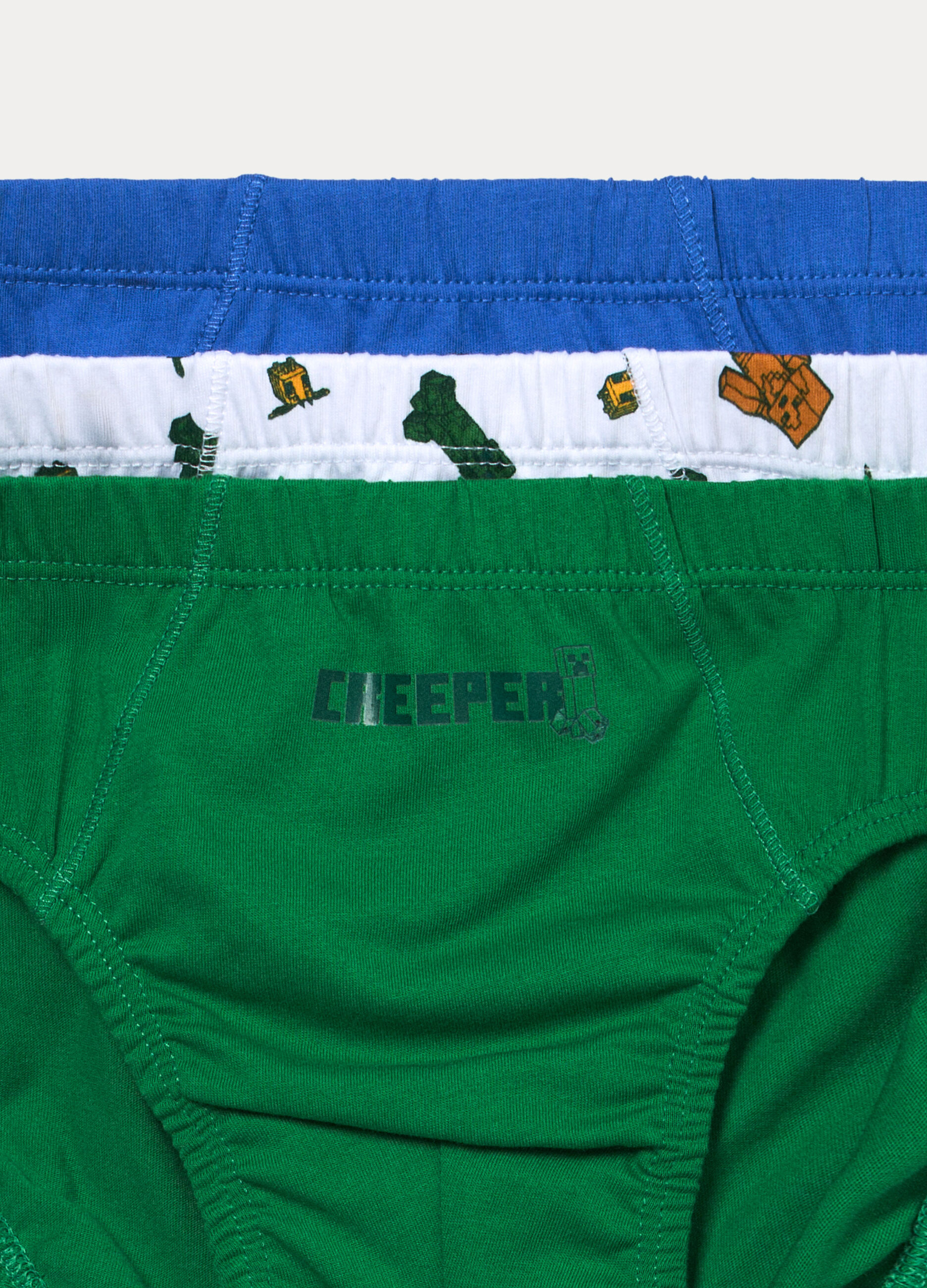 Pack 3 slip Minecraft in jersey di puro cotone bambino_3
