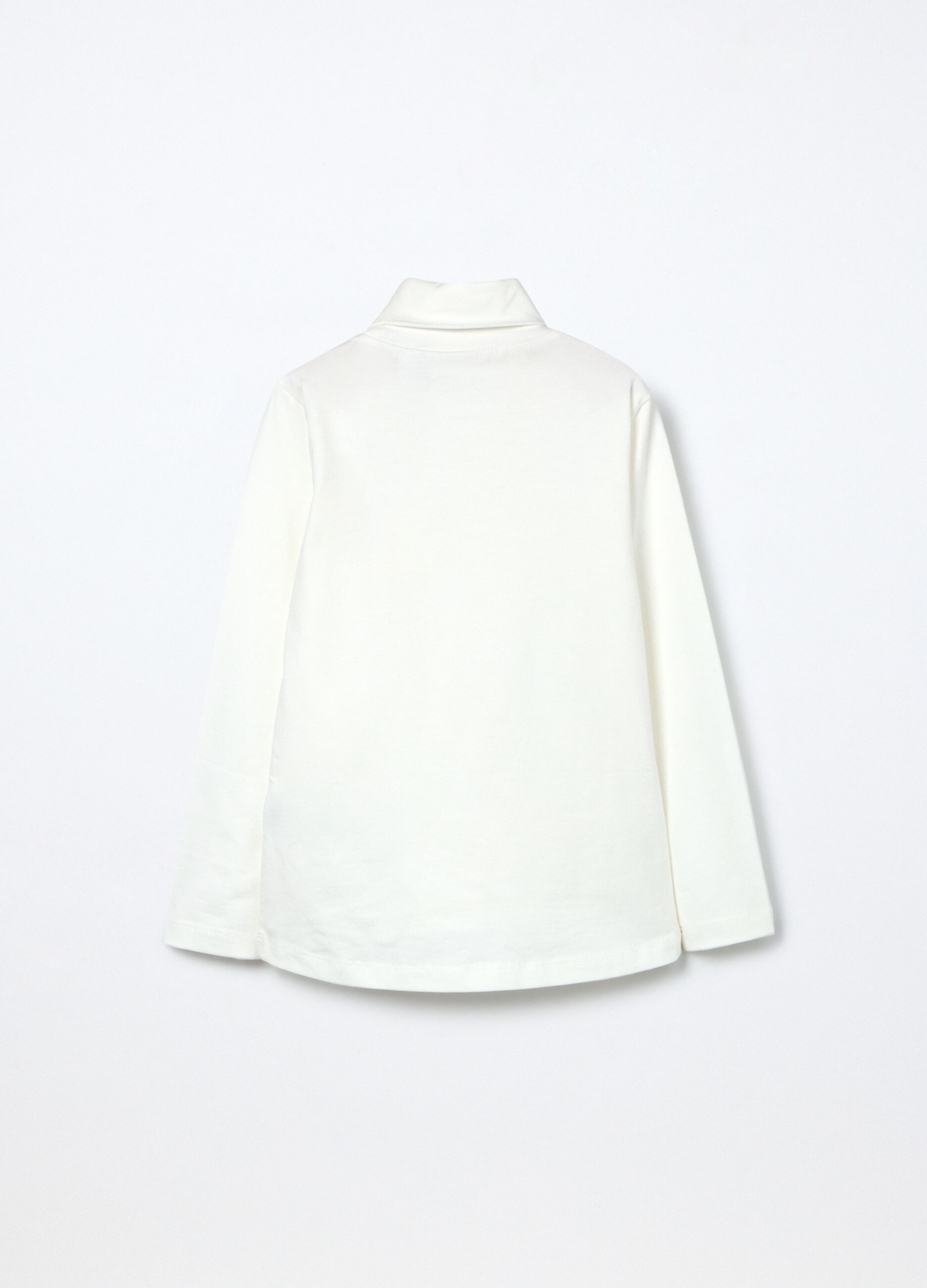 Lupetto in jersey di cotone stretch bambina_1
