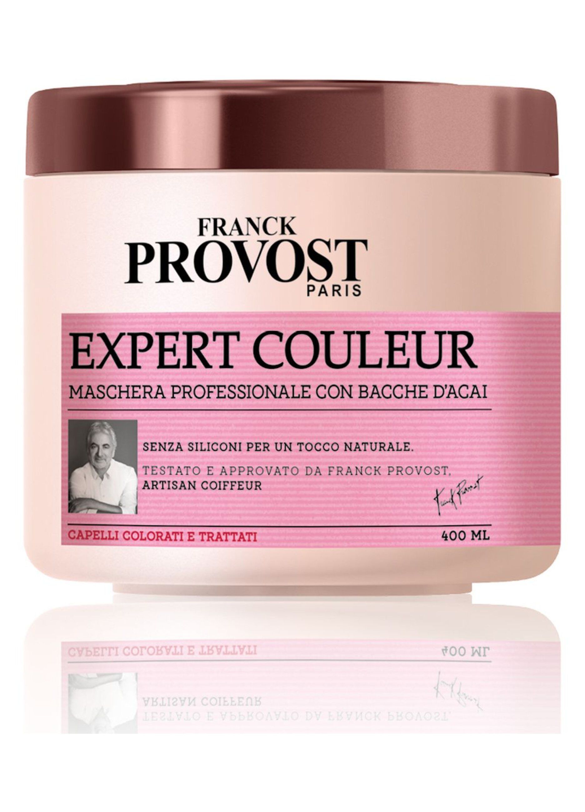 Franck Provost Maschera Professionale Expert Couleur, Maschera con Bacche d'Acai per capelli colorati e trattati, , 400 ml._0