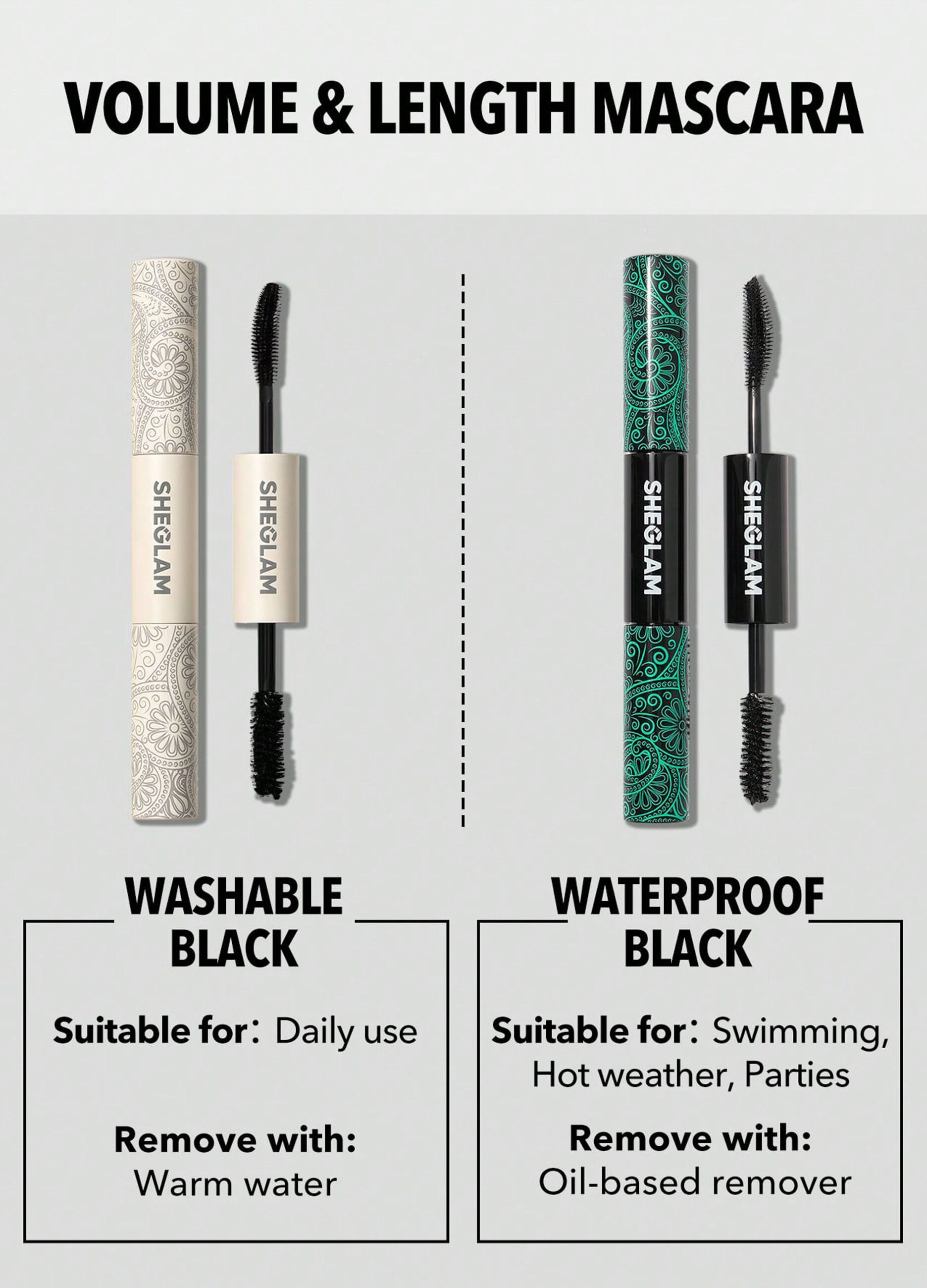 Mascara All-In-One Volume & Length &ndash; Washable Black_1