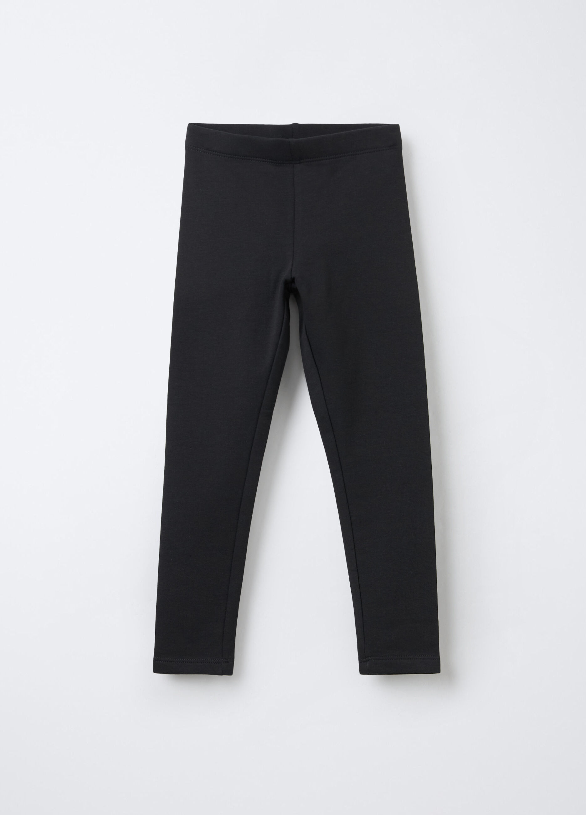 Leggings in cotone garzato stretch Fit Slim bambina_0