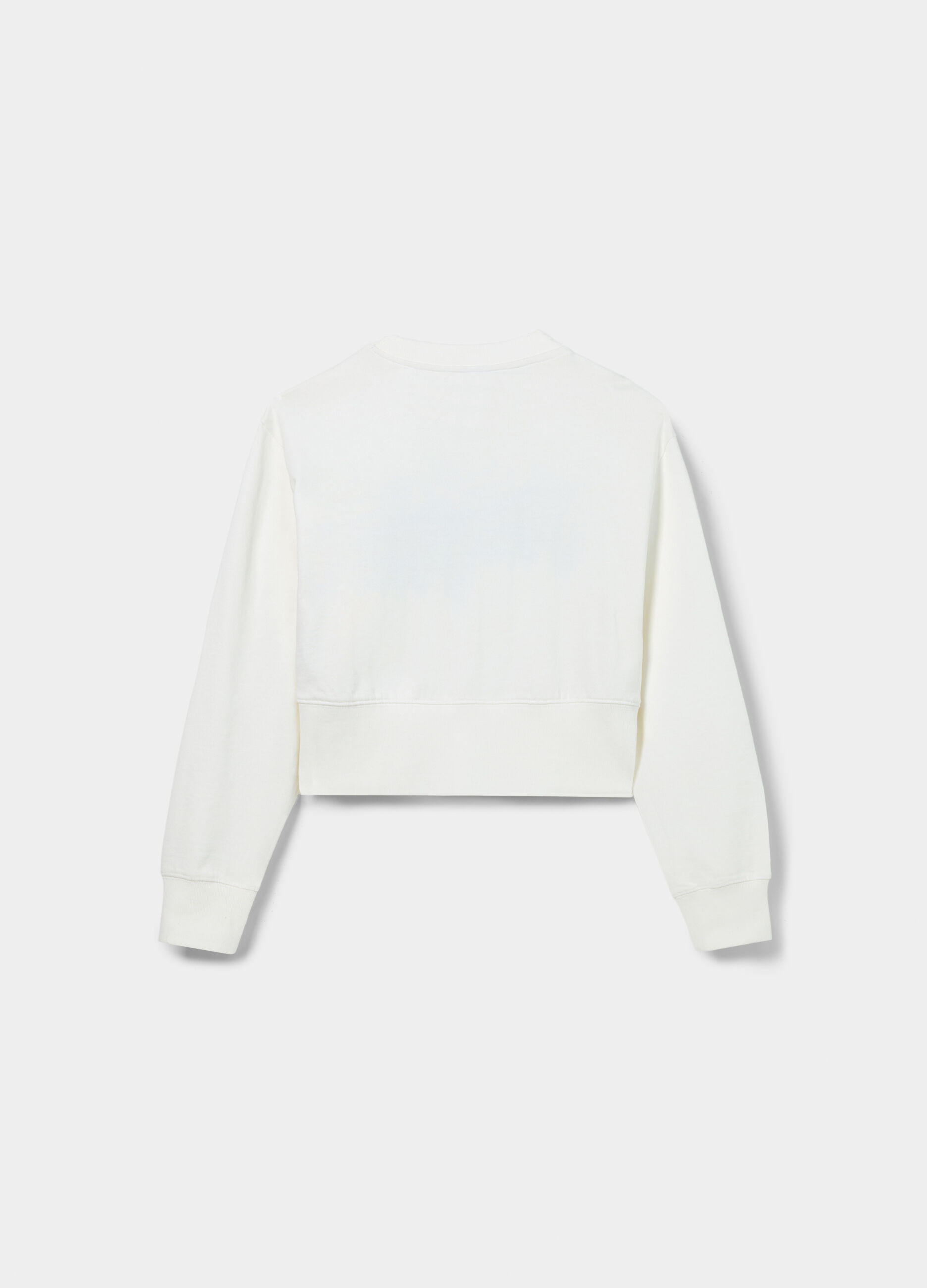 Felpa in french terry di puro cotone ragazza_1