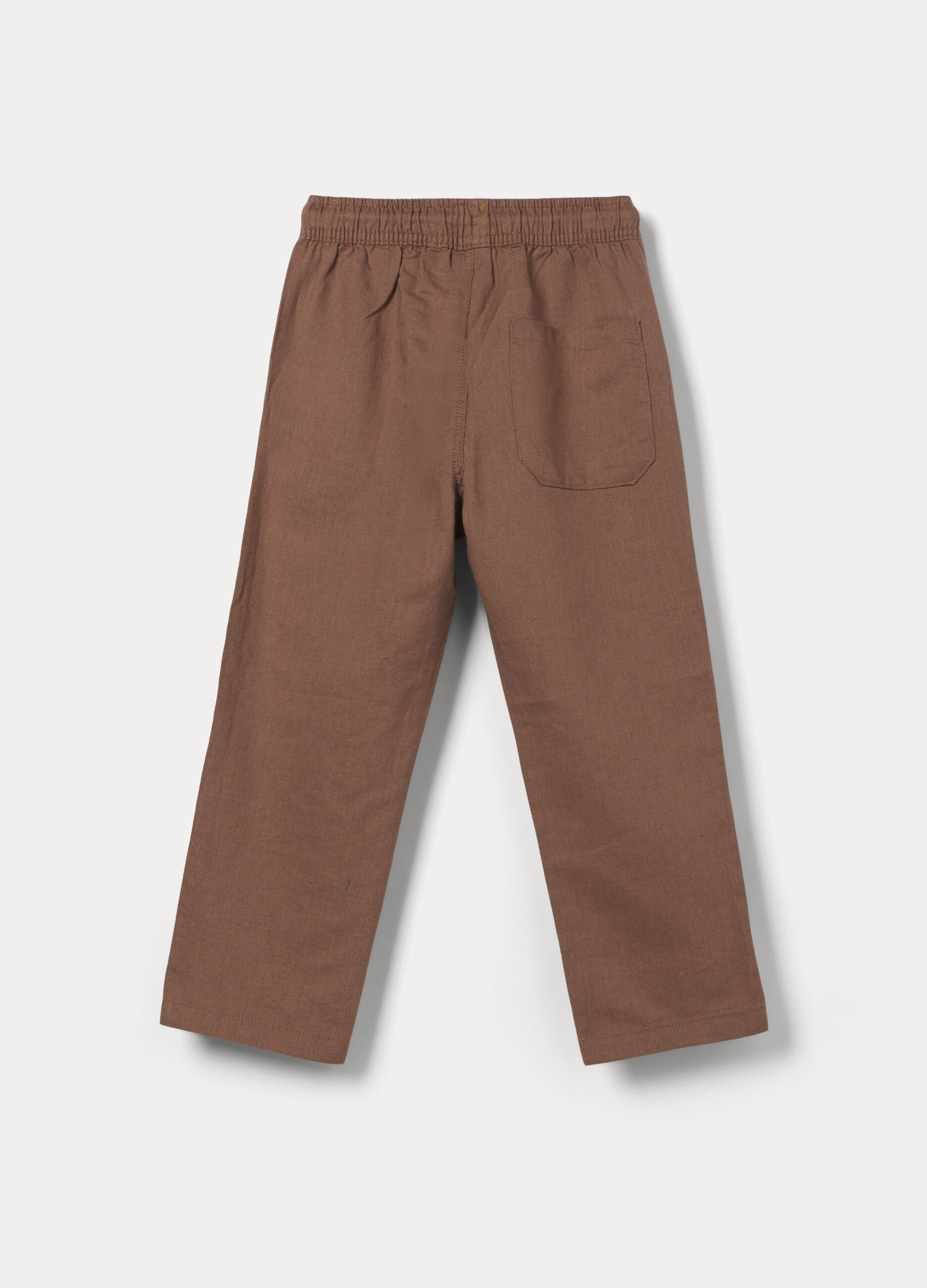 Pantaloni misto lino bambino