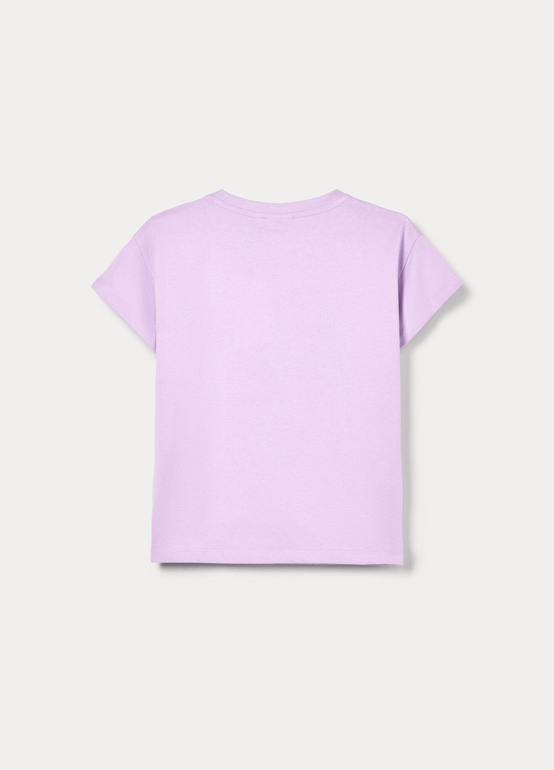 T-shirt girocollo Kuromi in jersey di puro cotone ragazza_1