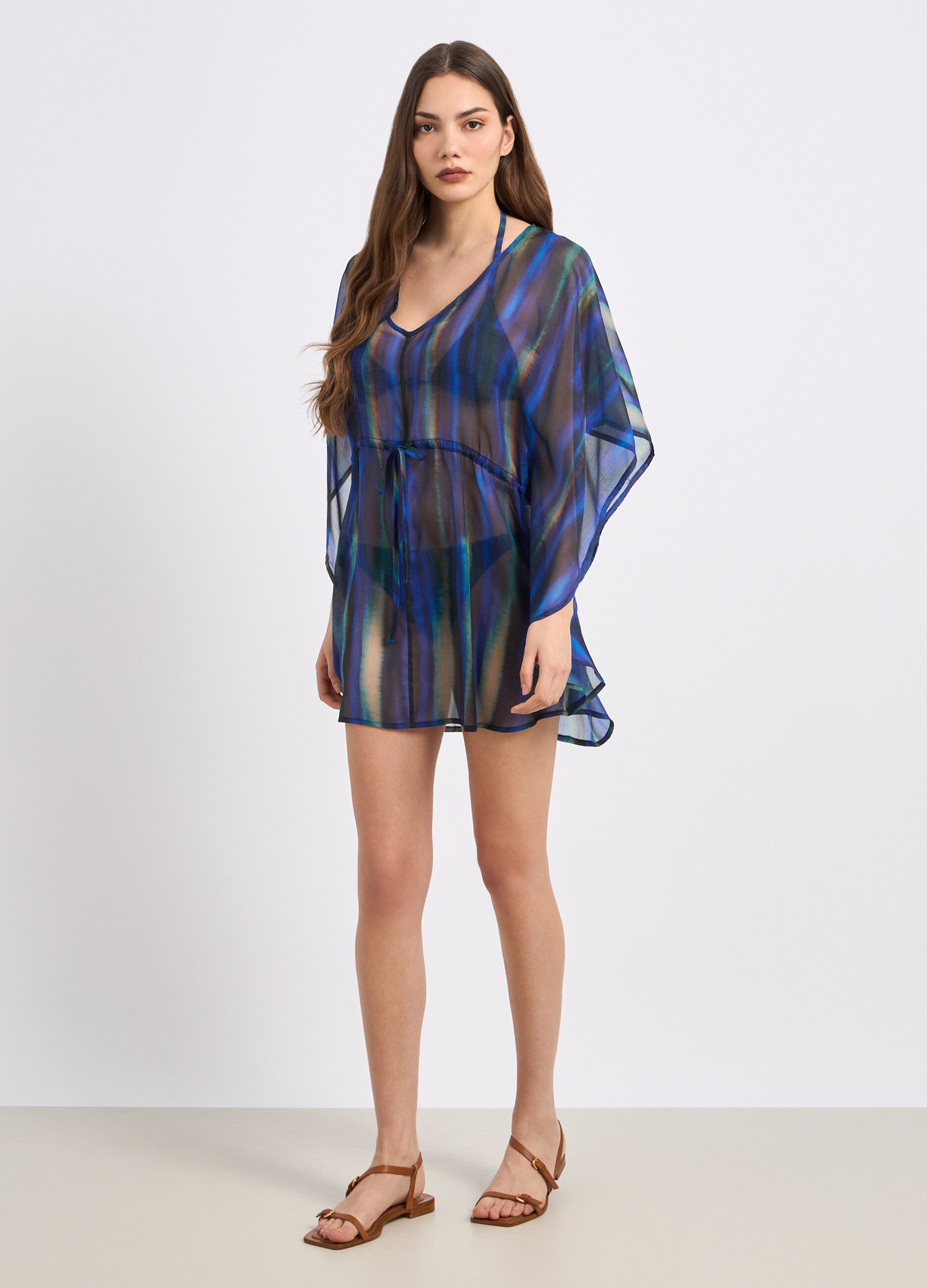 Copricostume in chiffon donna_0
