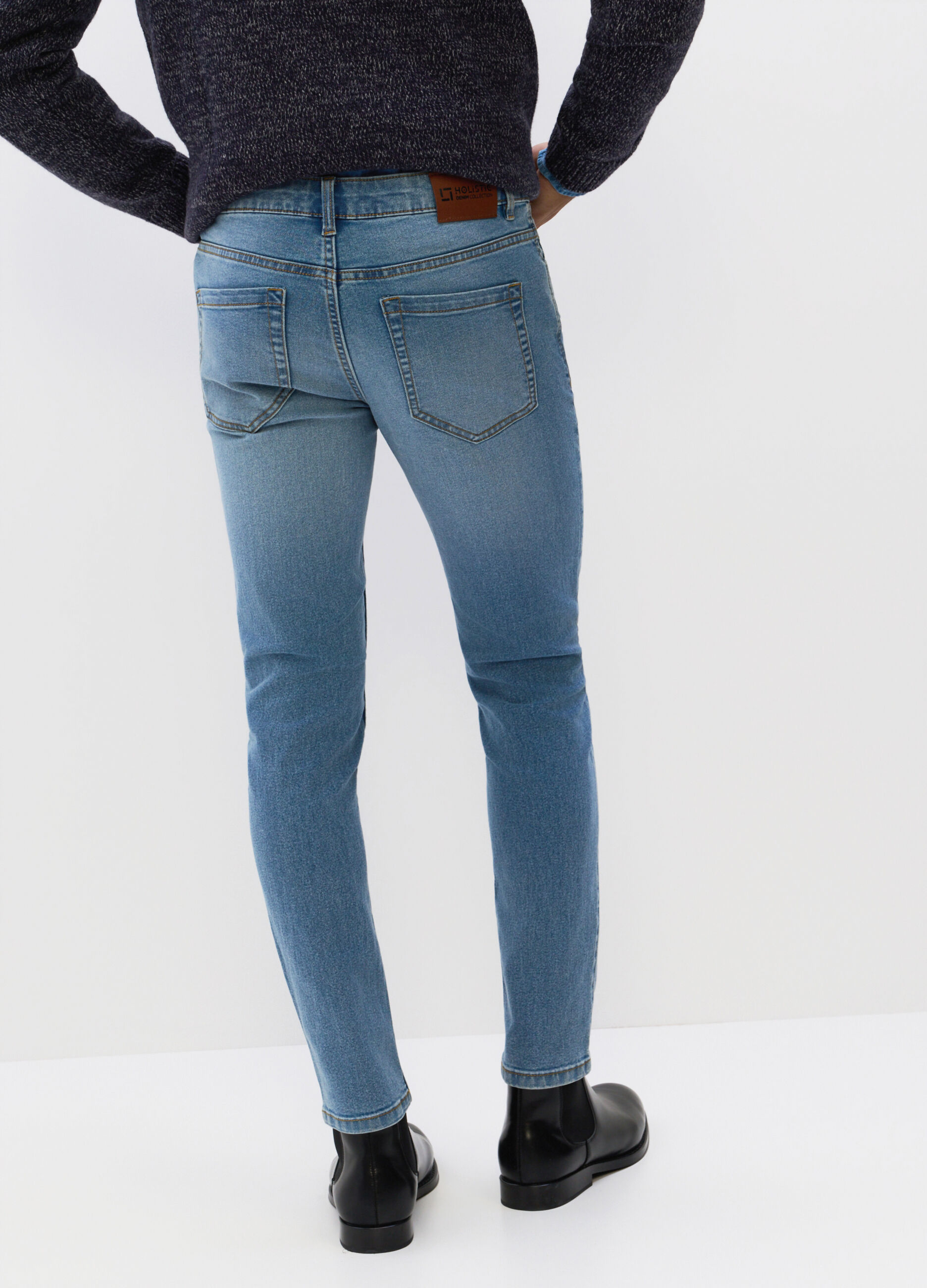 Jeans skinny fit in denim stretch uomo