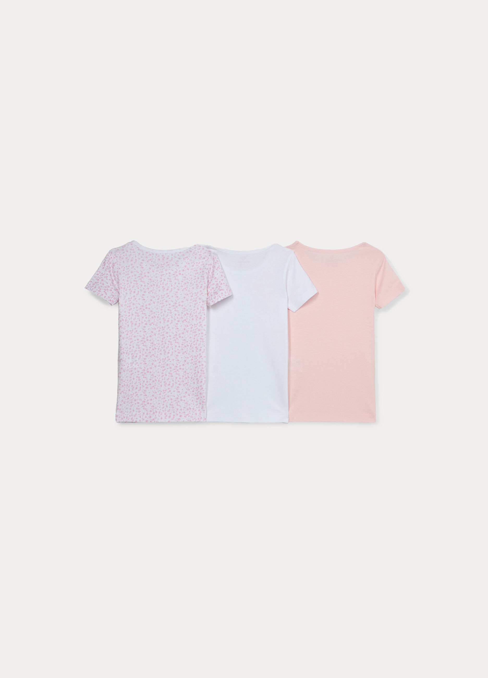 Pack 3 t-shirt intime in costina di puro cotone bambina_1