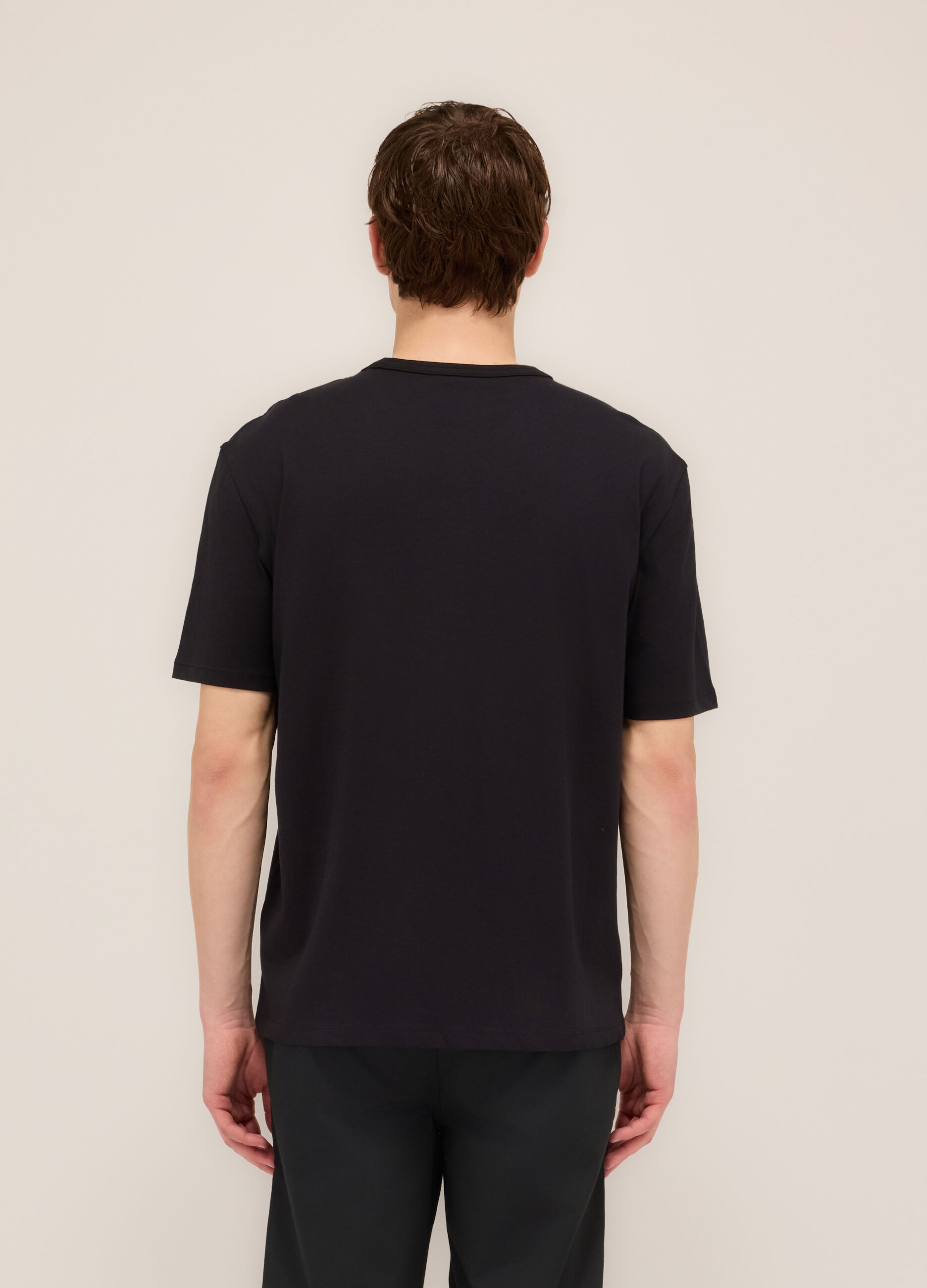 T-shirt girocollo con logo uomo_1