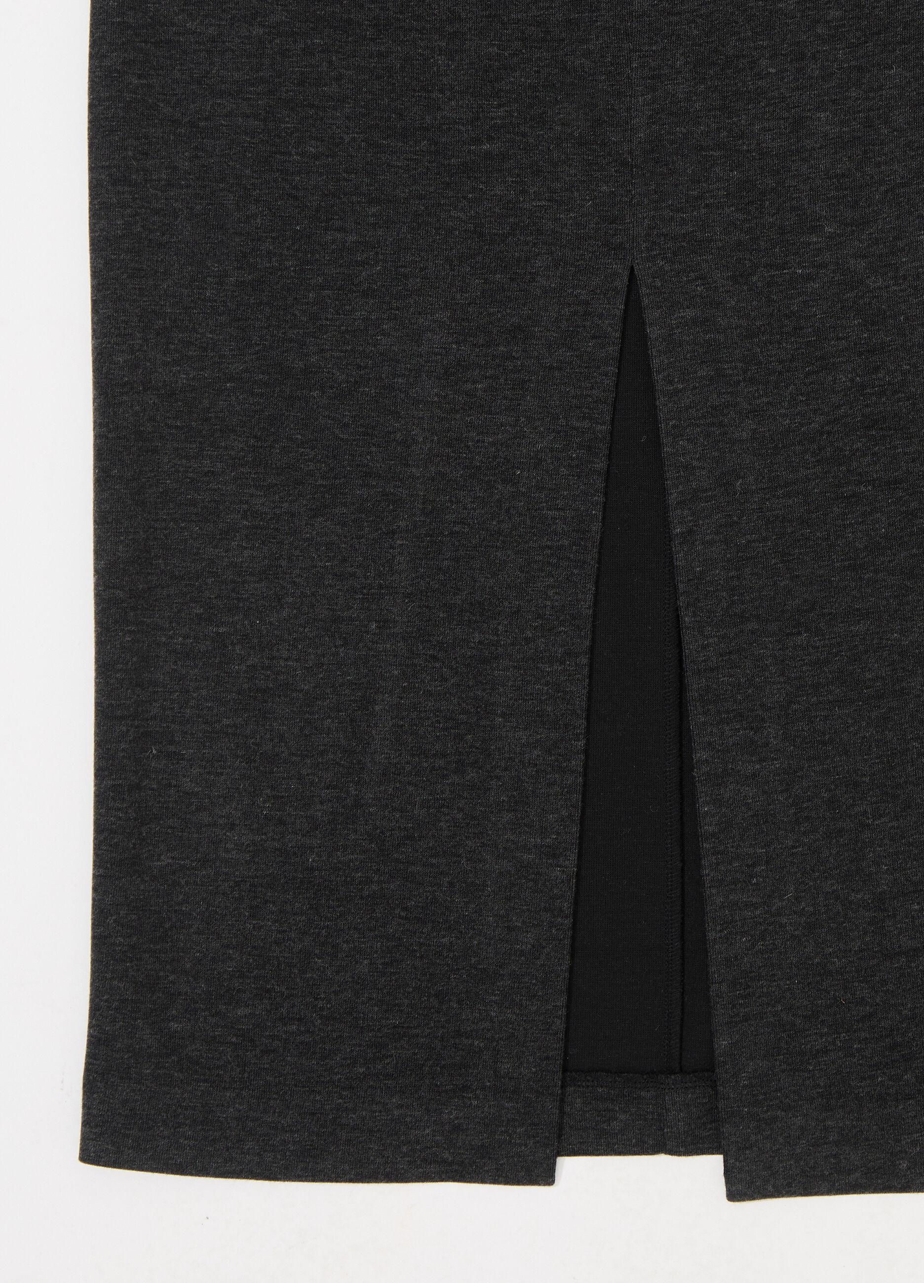 Gonna lunga a tubino in pura lana merino donna_6