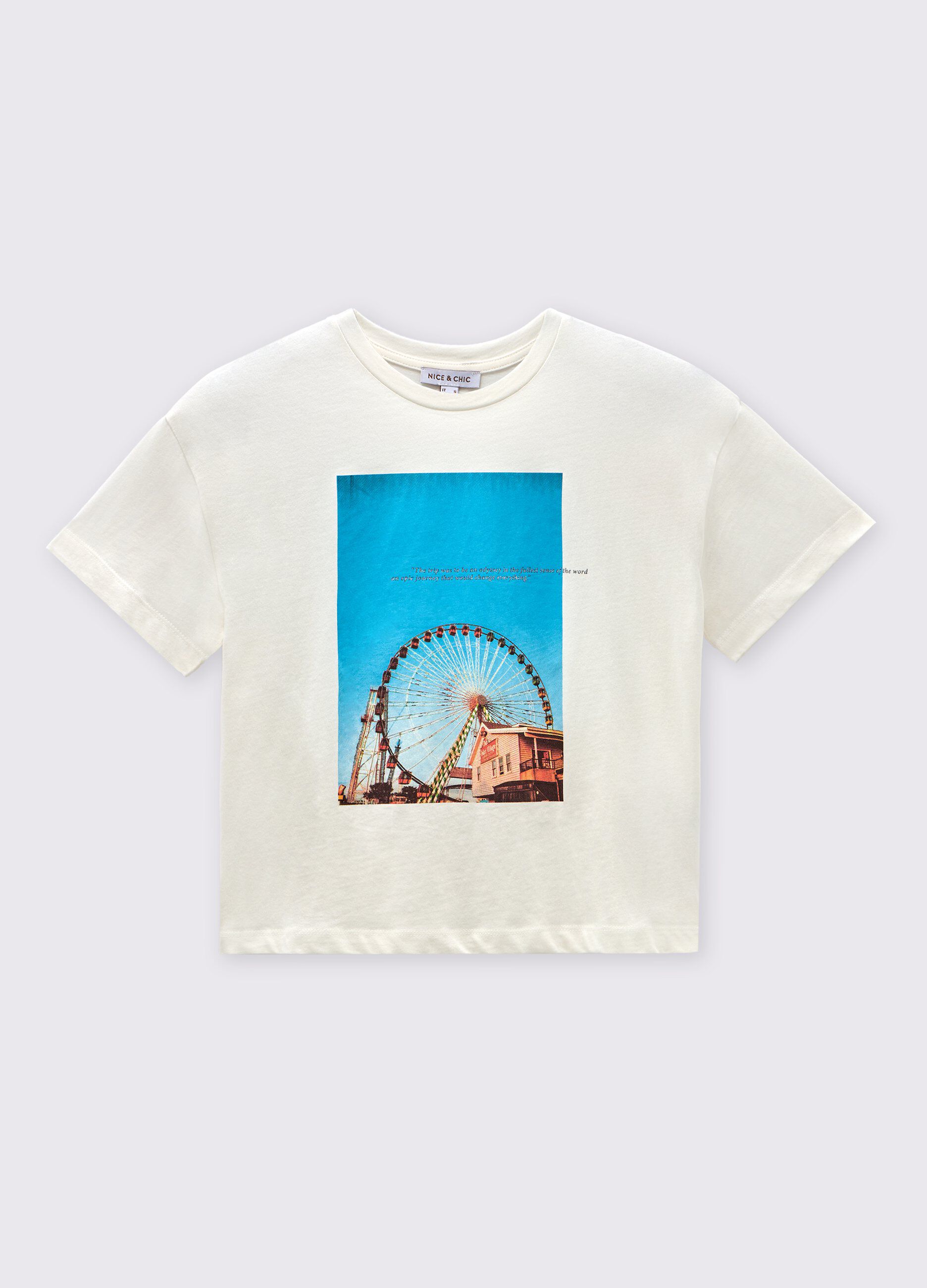 T-shirt con stampa fotografica donna_0