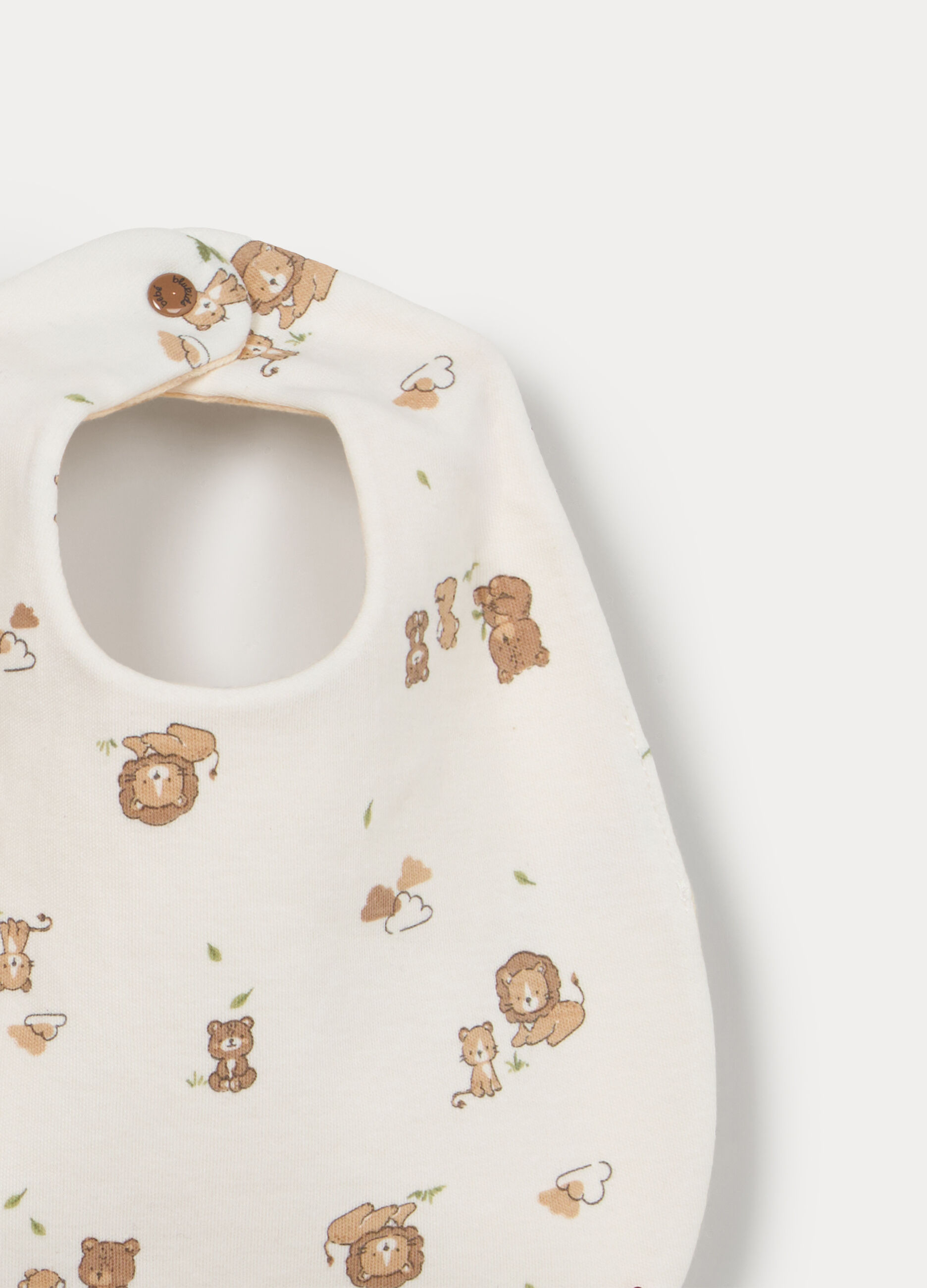 Pack 2 bavaglini in interlock di puro cotone neonato_1