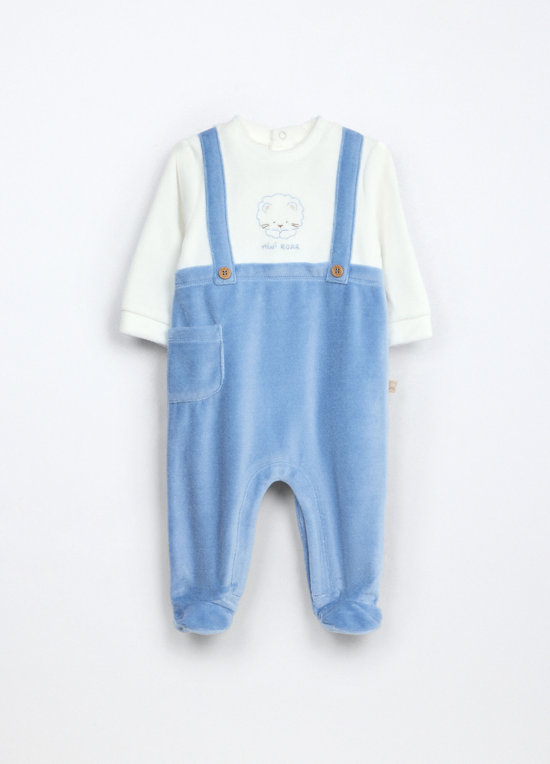 Tutina velour misto cotone neonato_0