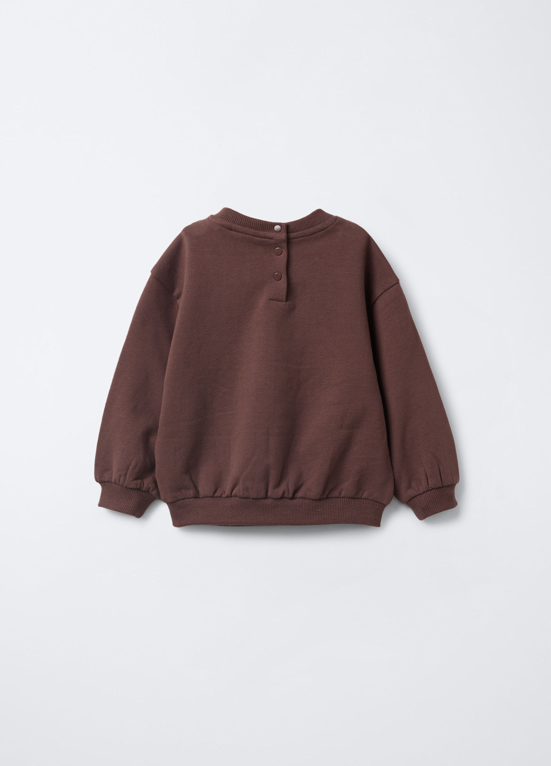 Felpa in cotone stretch Fit Over bimba_1