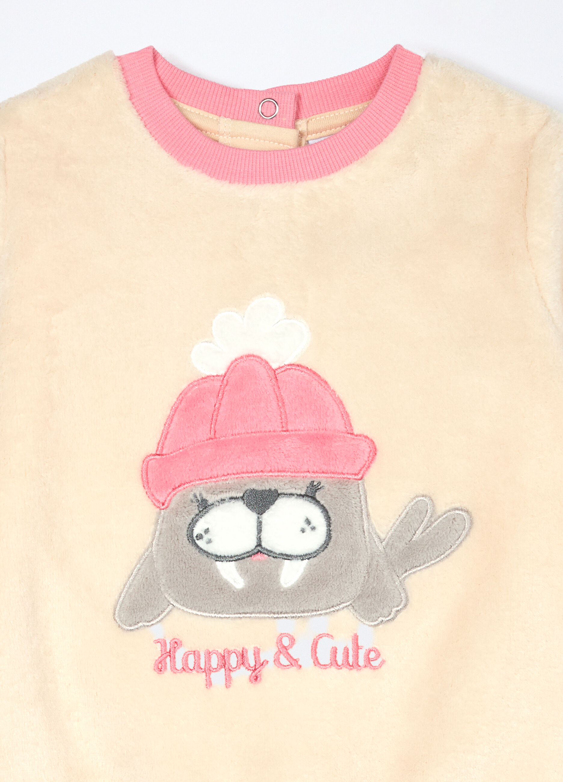 Set pigiama in coral fleece neonata_2