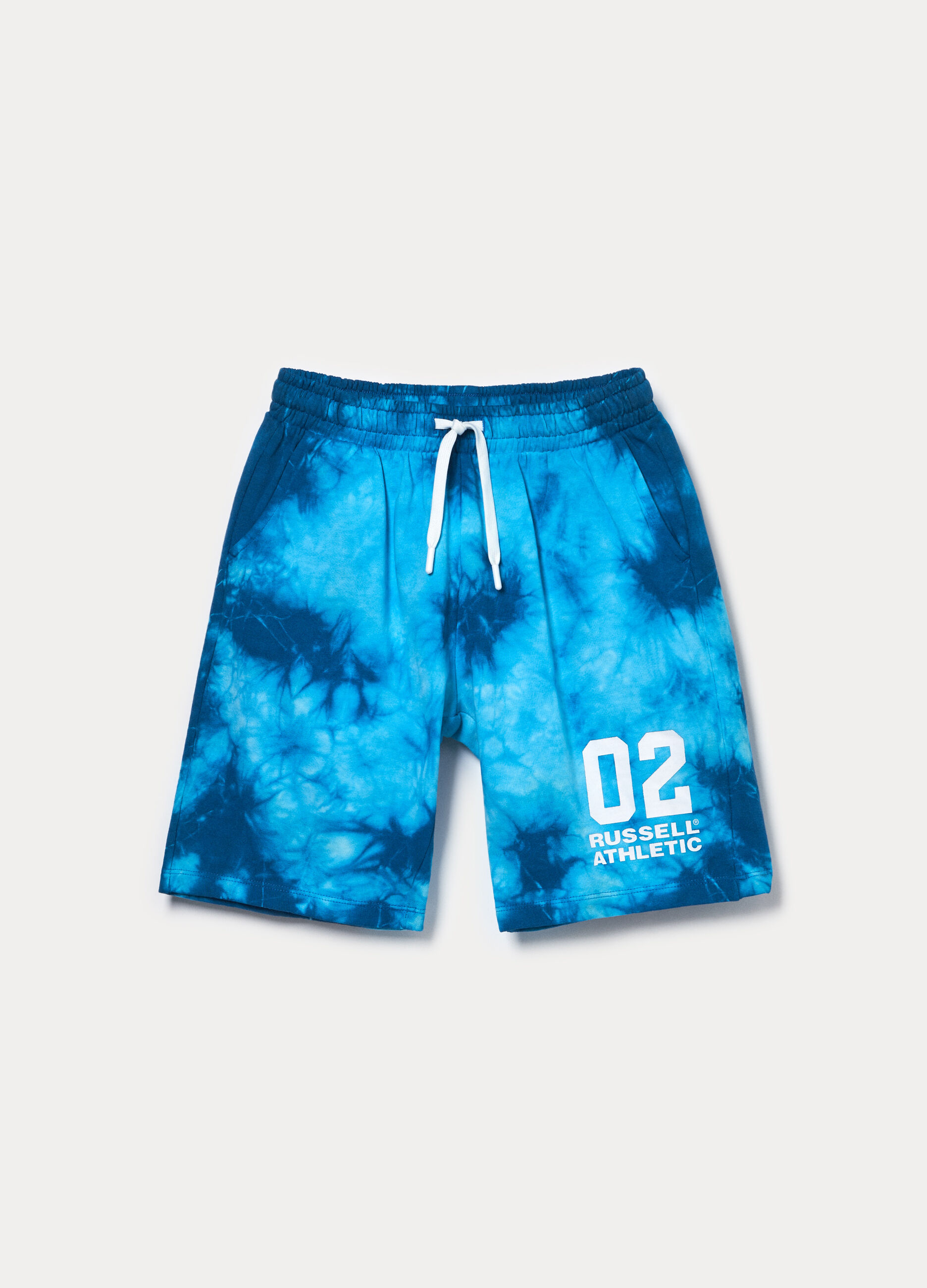 Shorts in french terry di puro cotone ragazzo_0