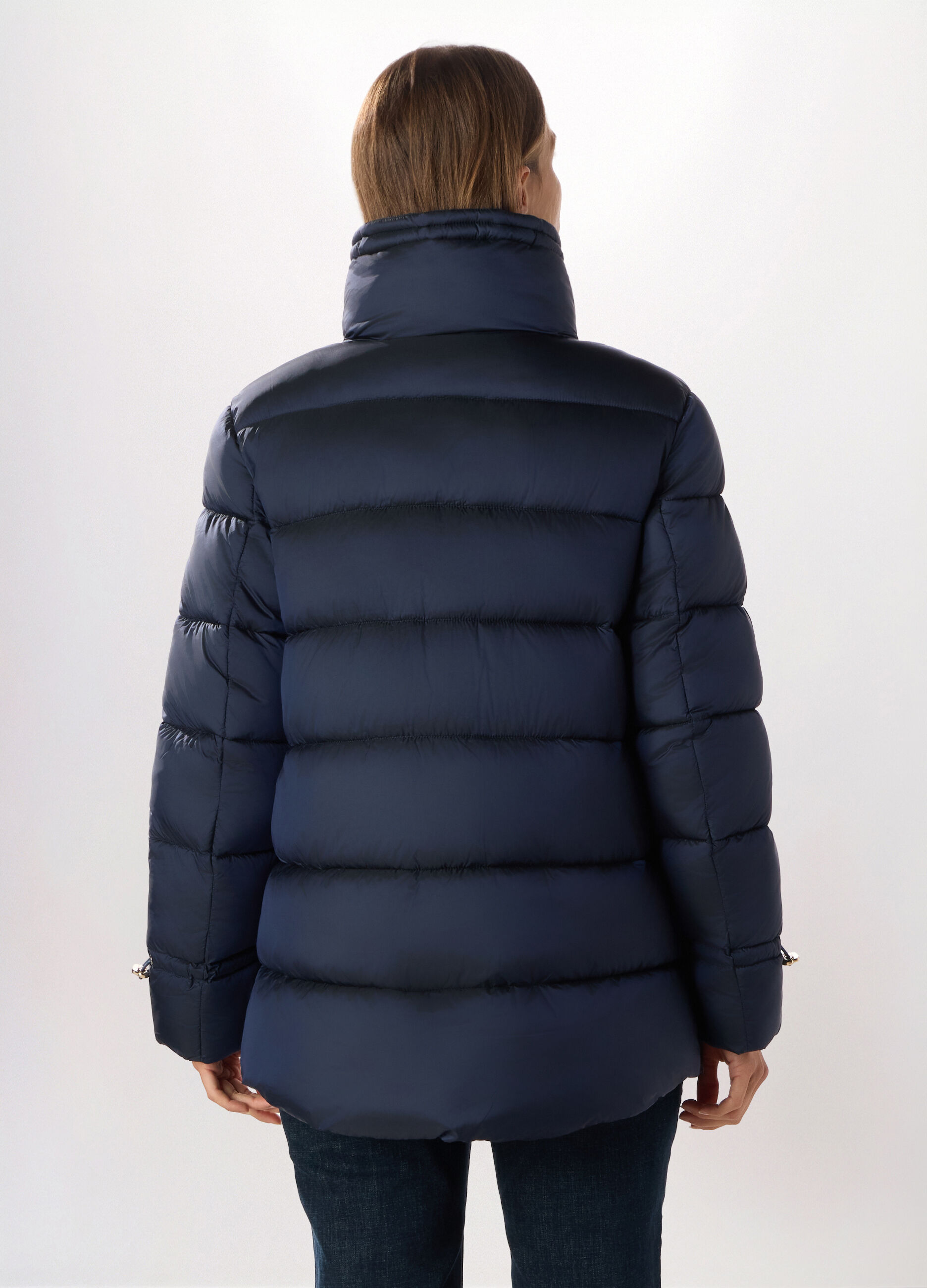 Giubbotto imbottito a collo alto donna_1