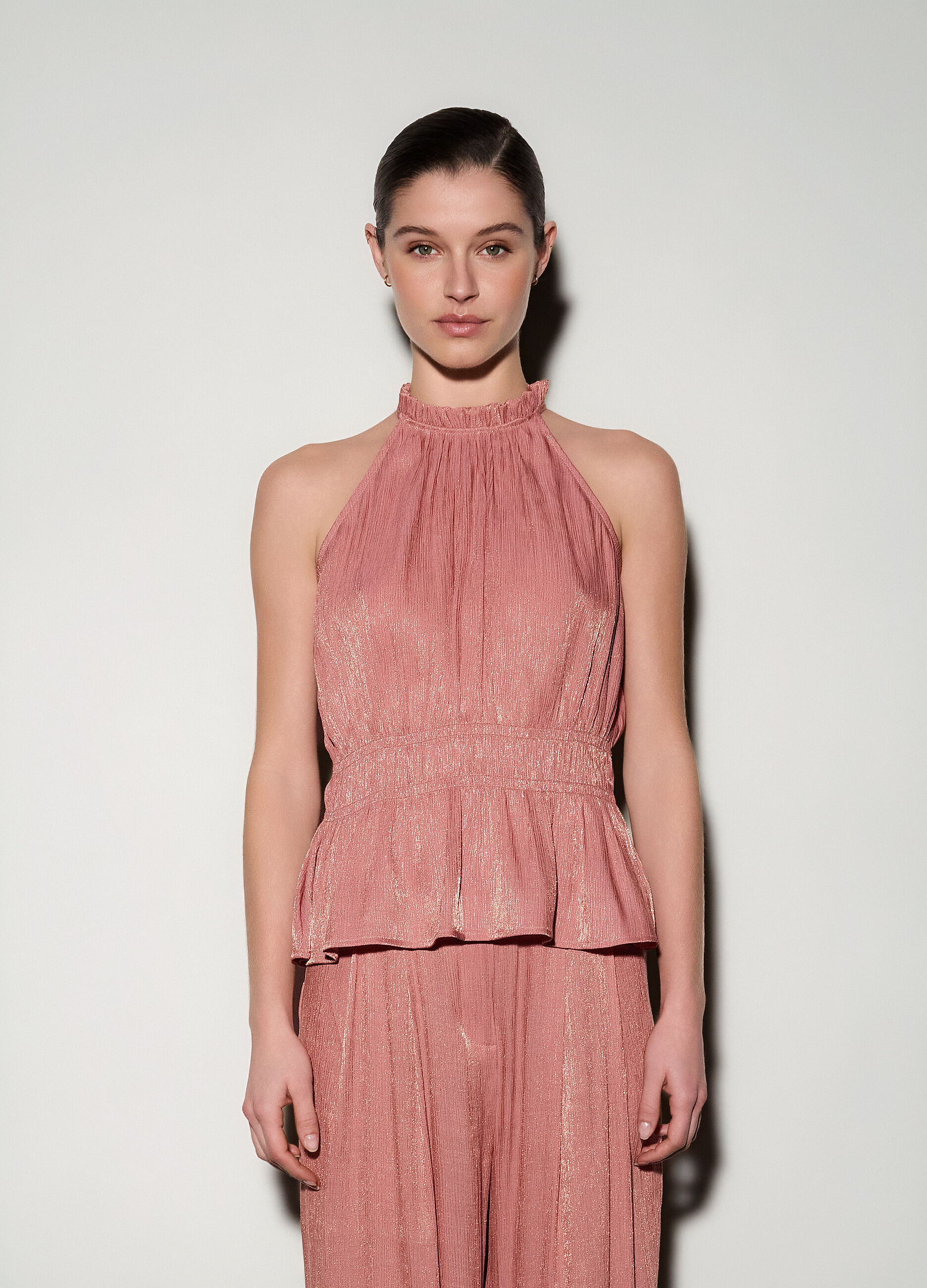 Top in raso pliss&eacute; donna_1