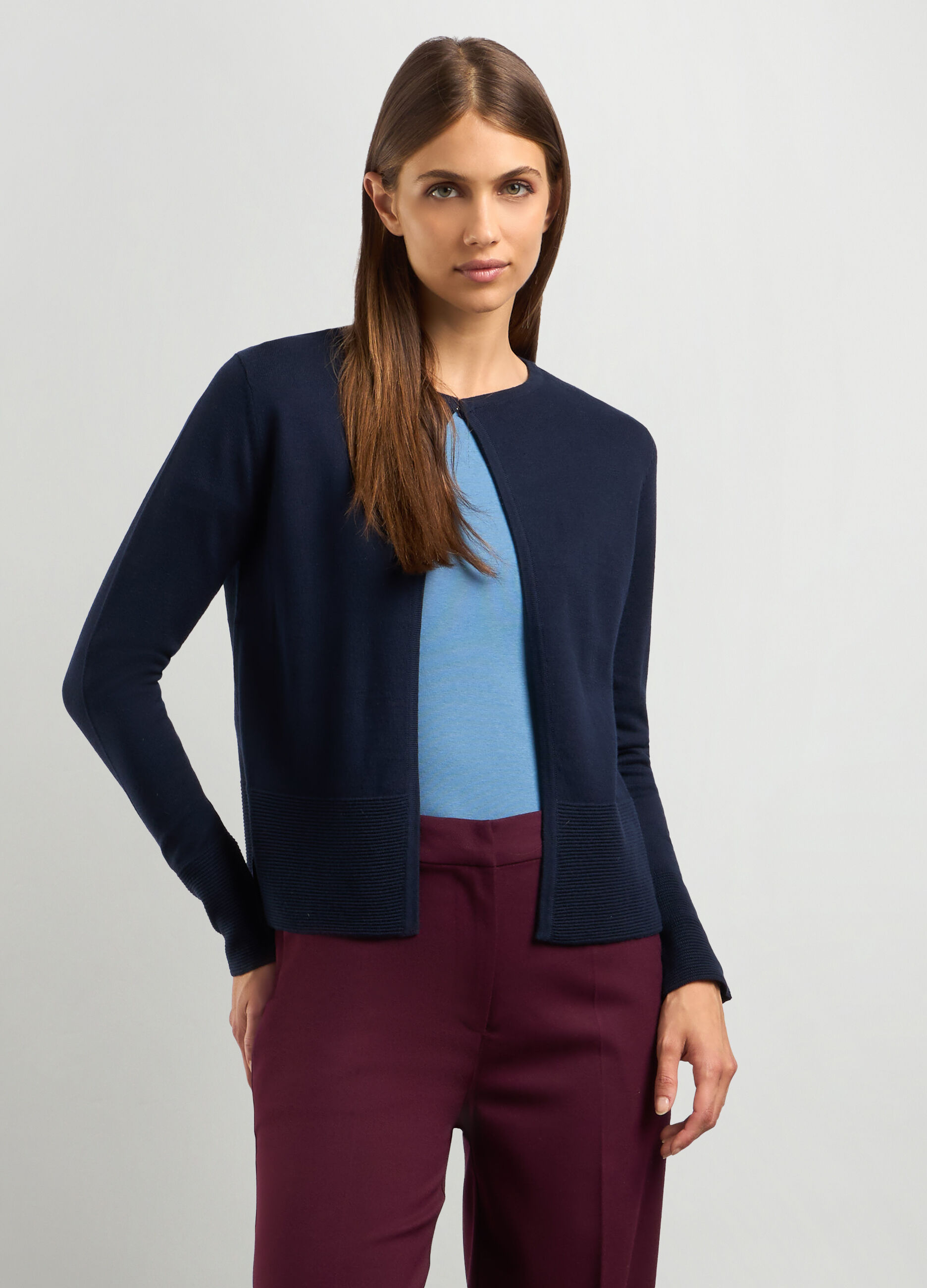 Cardigan in misto cotone donna_0