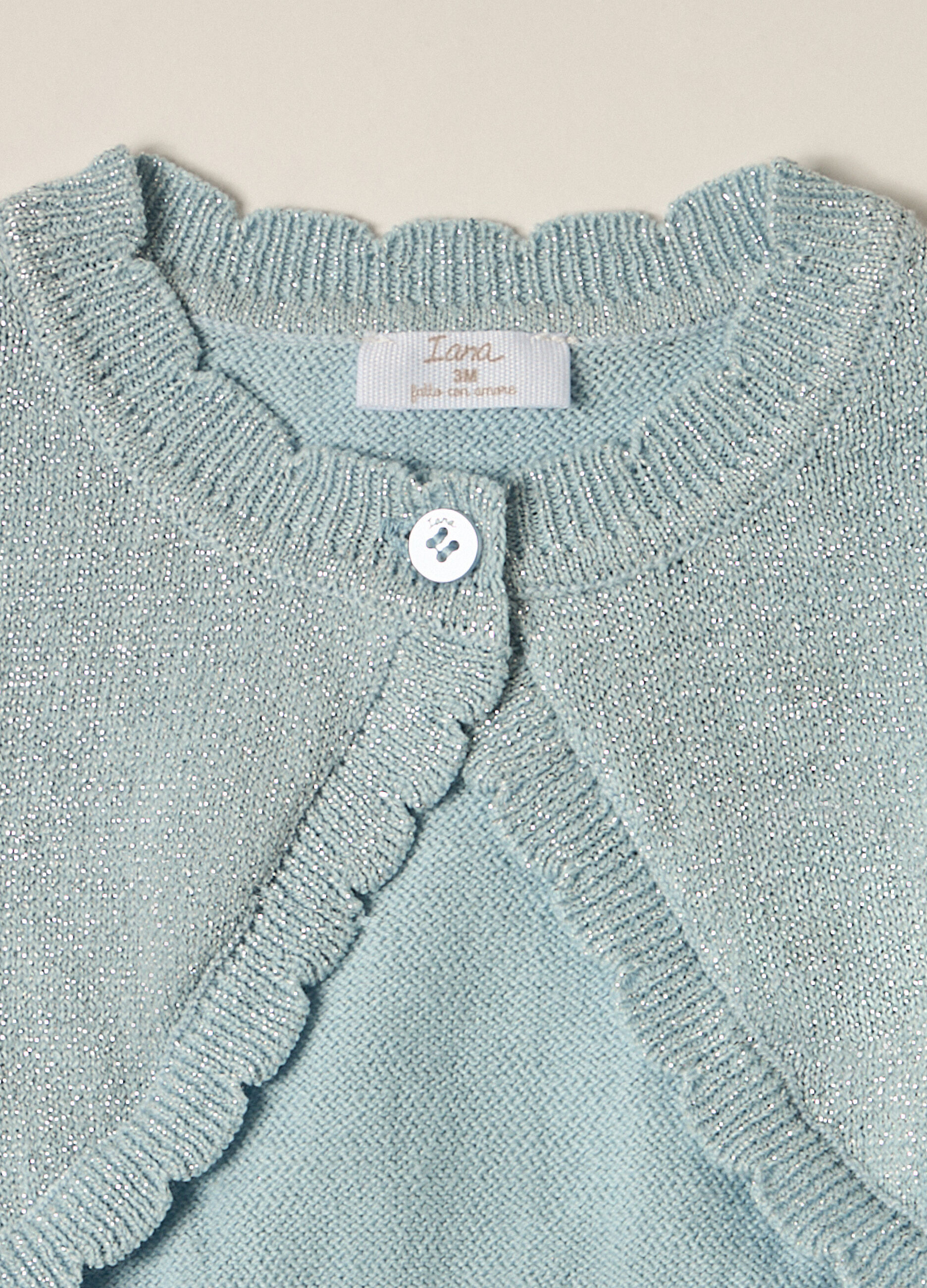 Cardigan in misto cotone IANA neonata_1