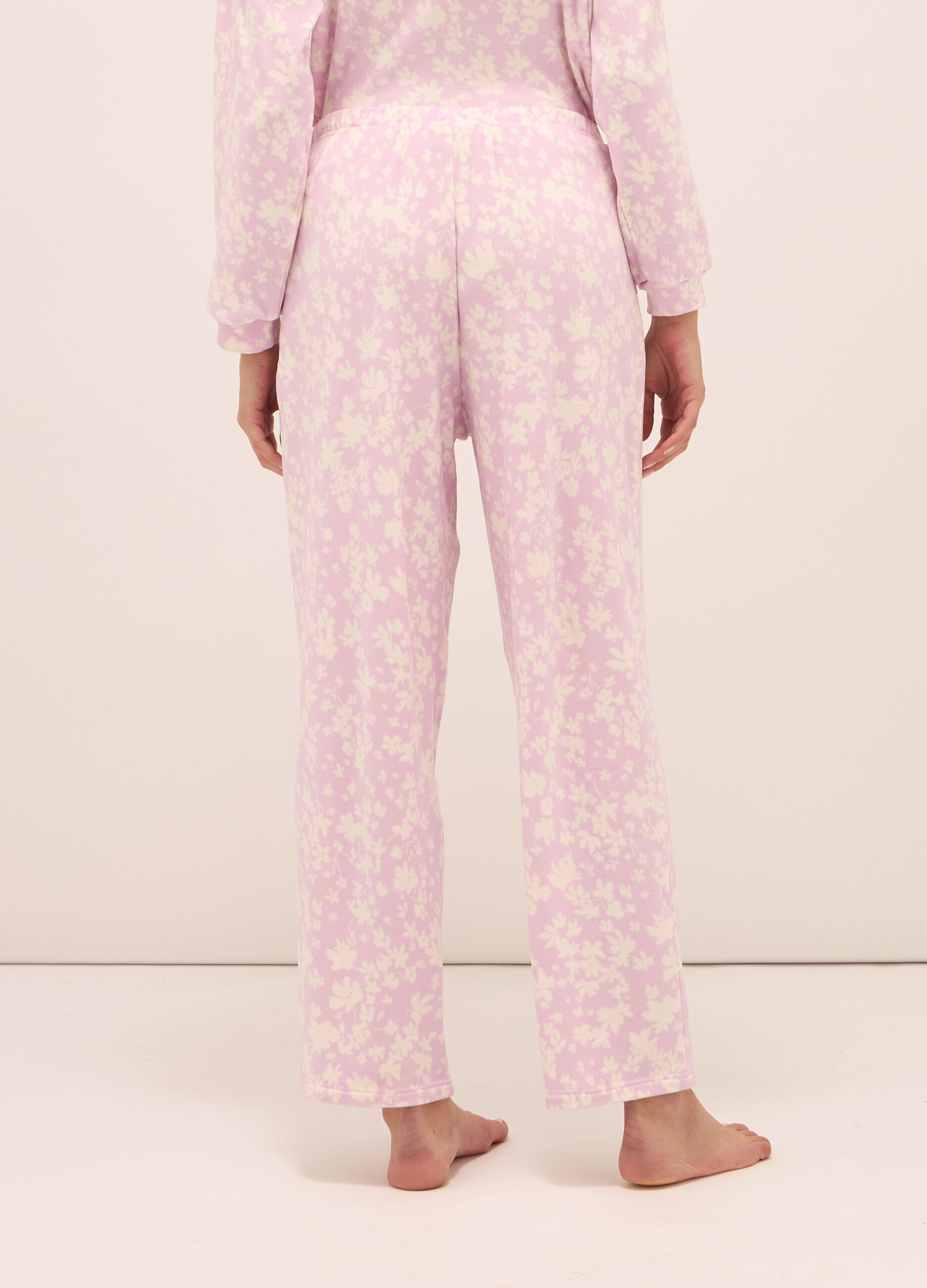 Pantaloni velour pigiama donna_2